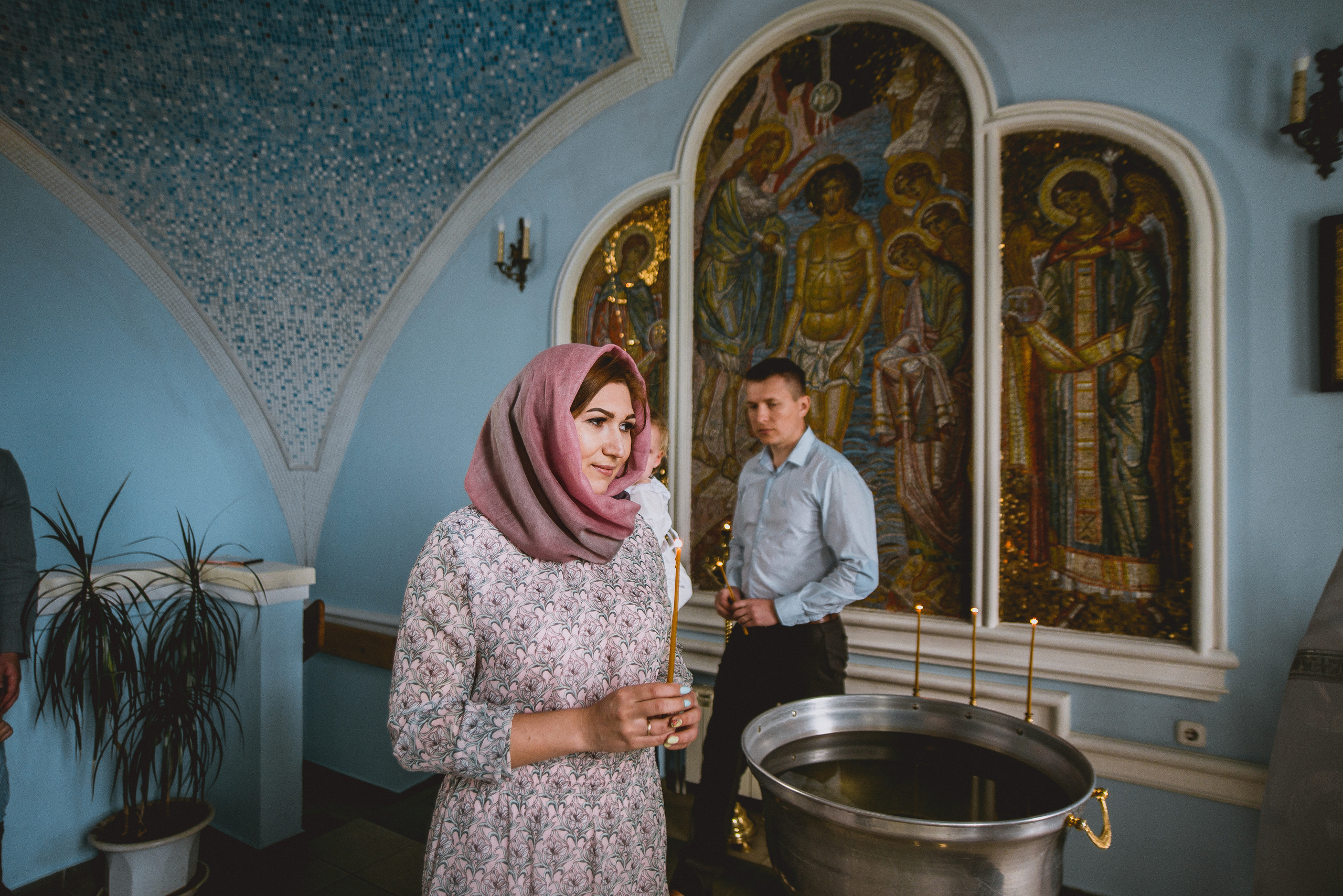Крещение Полины. Семейный документальный фотограф в Волгограде Мариэта Додина