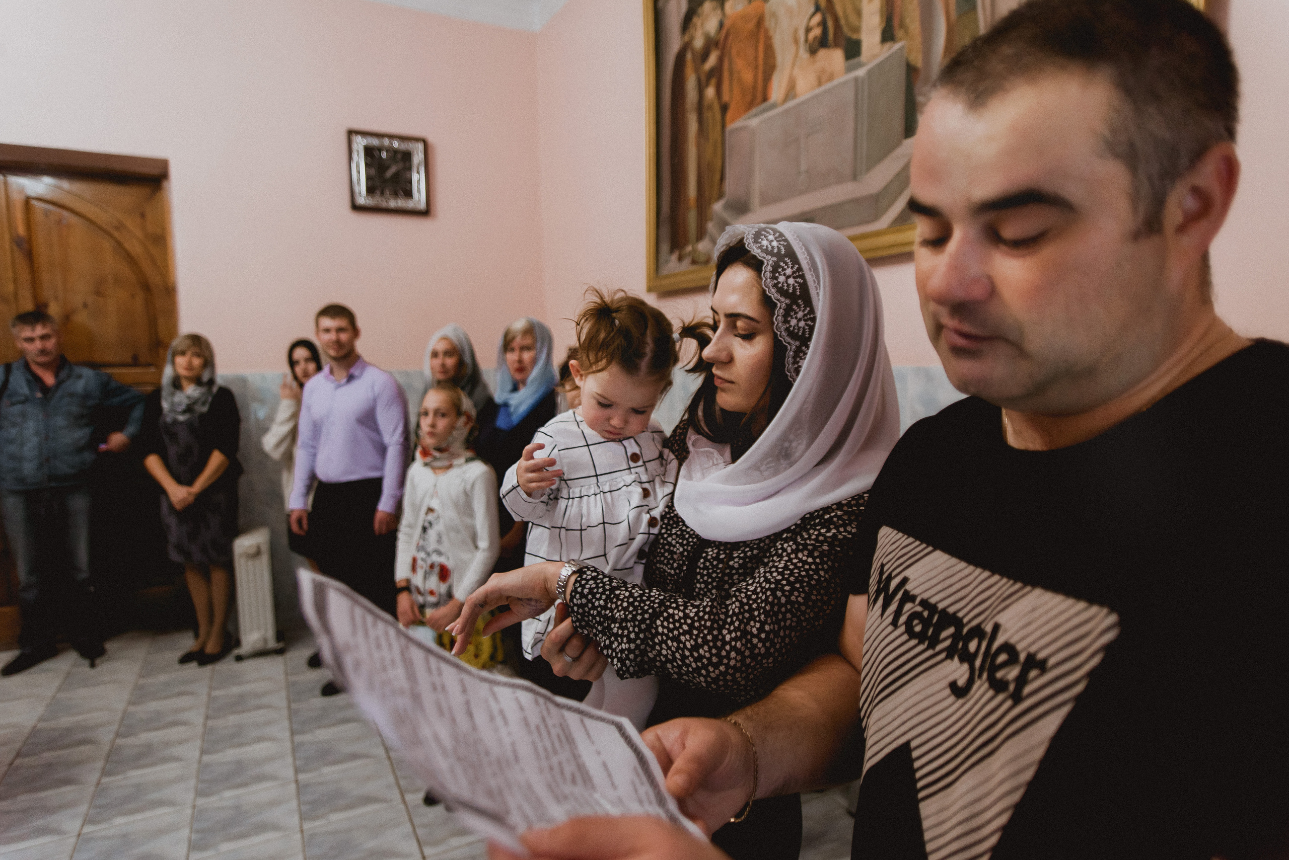 Крещение Анечки. Семейный документальный фотограф в Волгограде Мариэта Додина
