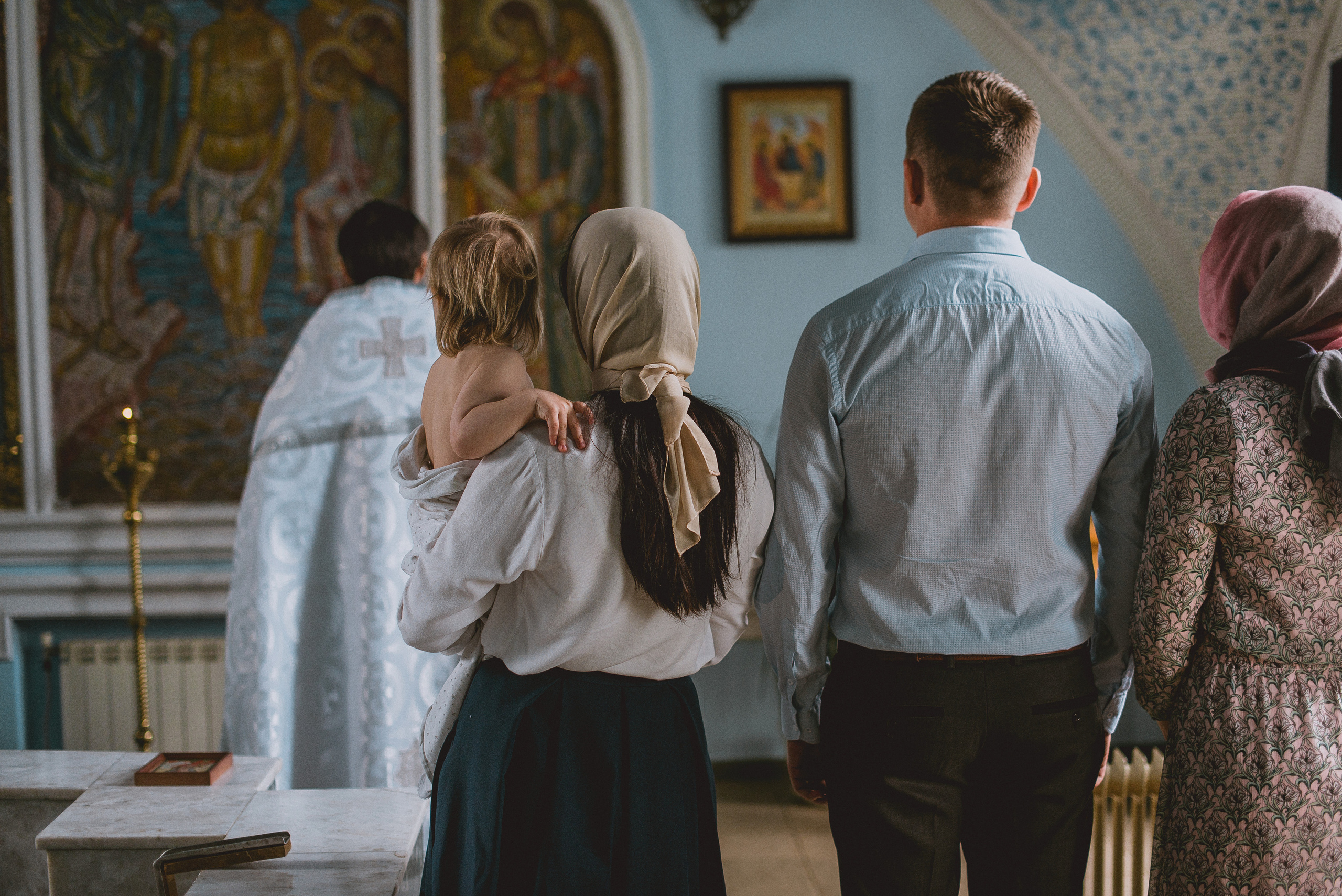 Крещение Полины. Семейный документальный фотограф в Волгограде Мариэта Додина