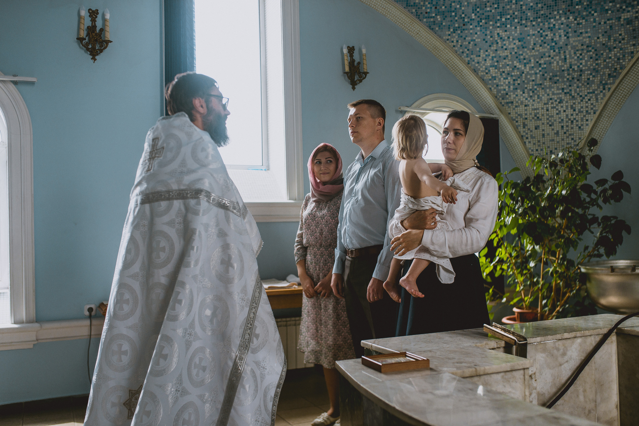 Крещение Полины. Семейный документальный фотограф в Волгограде Мариэта Додина