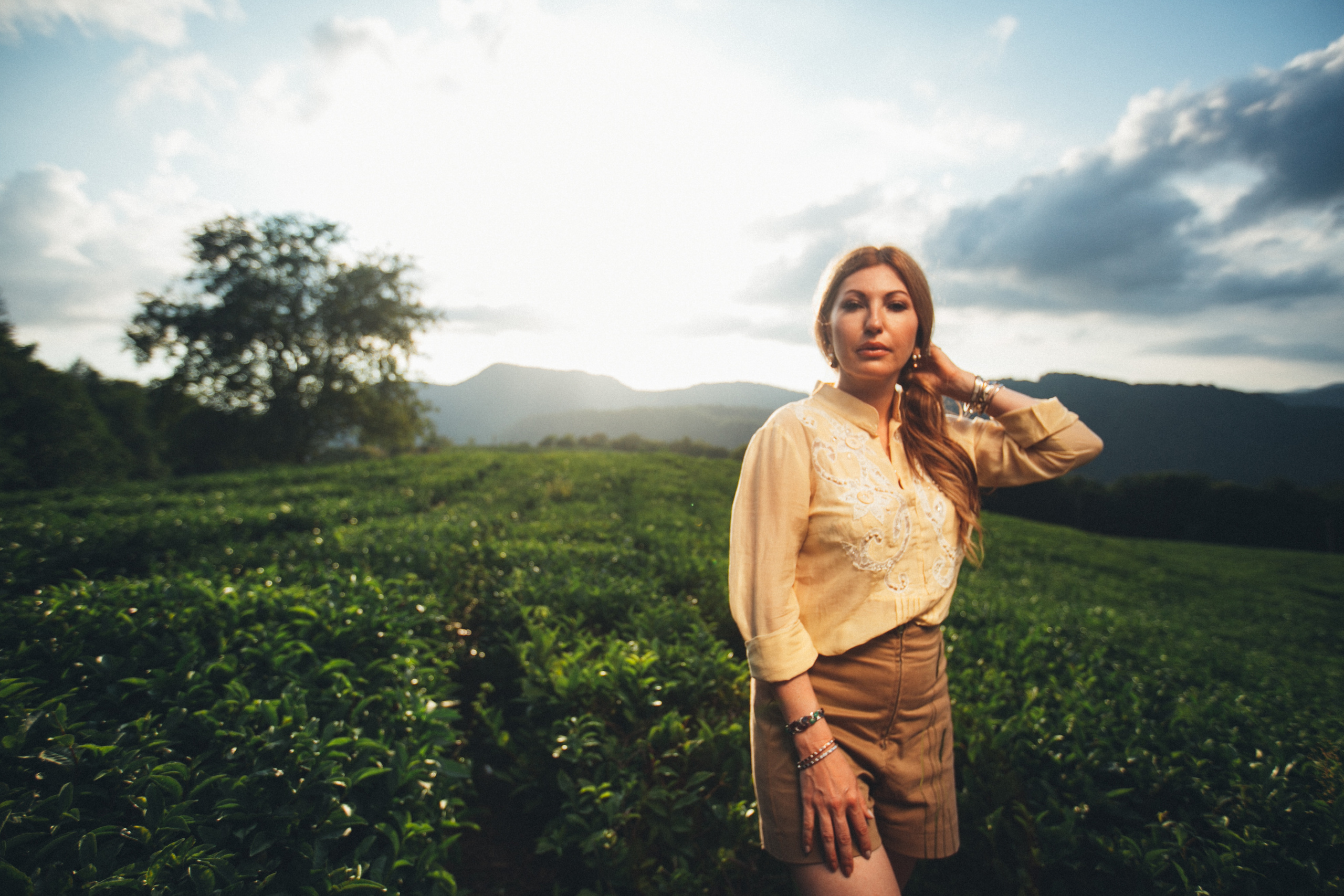 Съемка на чайных плантациях на Мацесте в сочи. Фотограф Галина Скорик