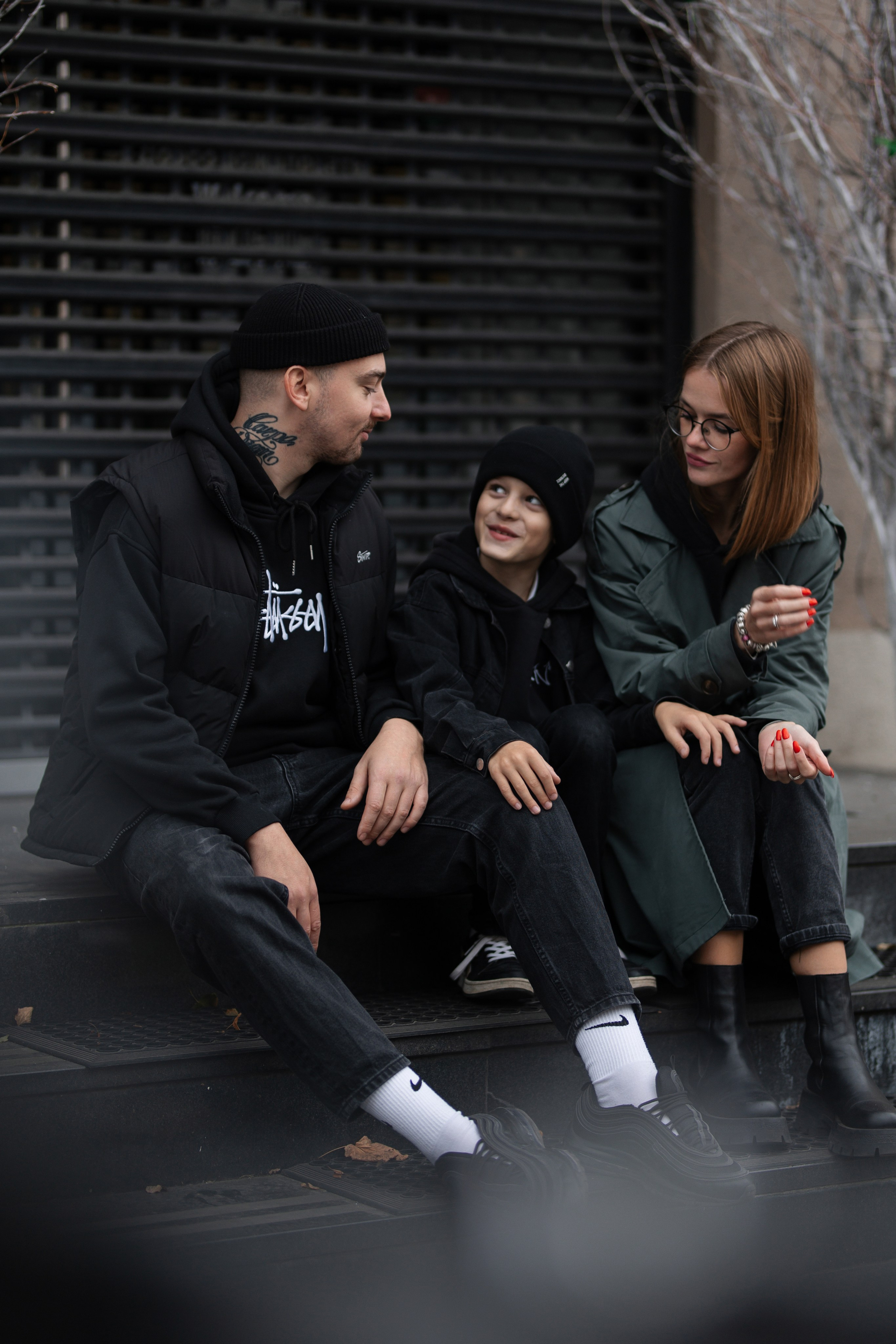 Семейная съёмка на улице