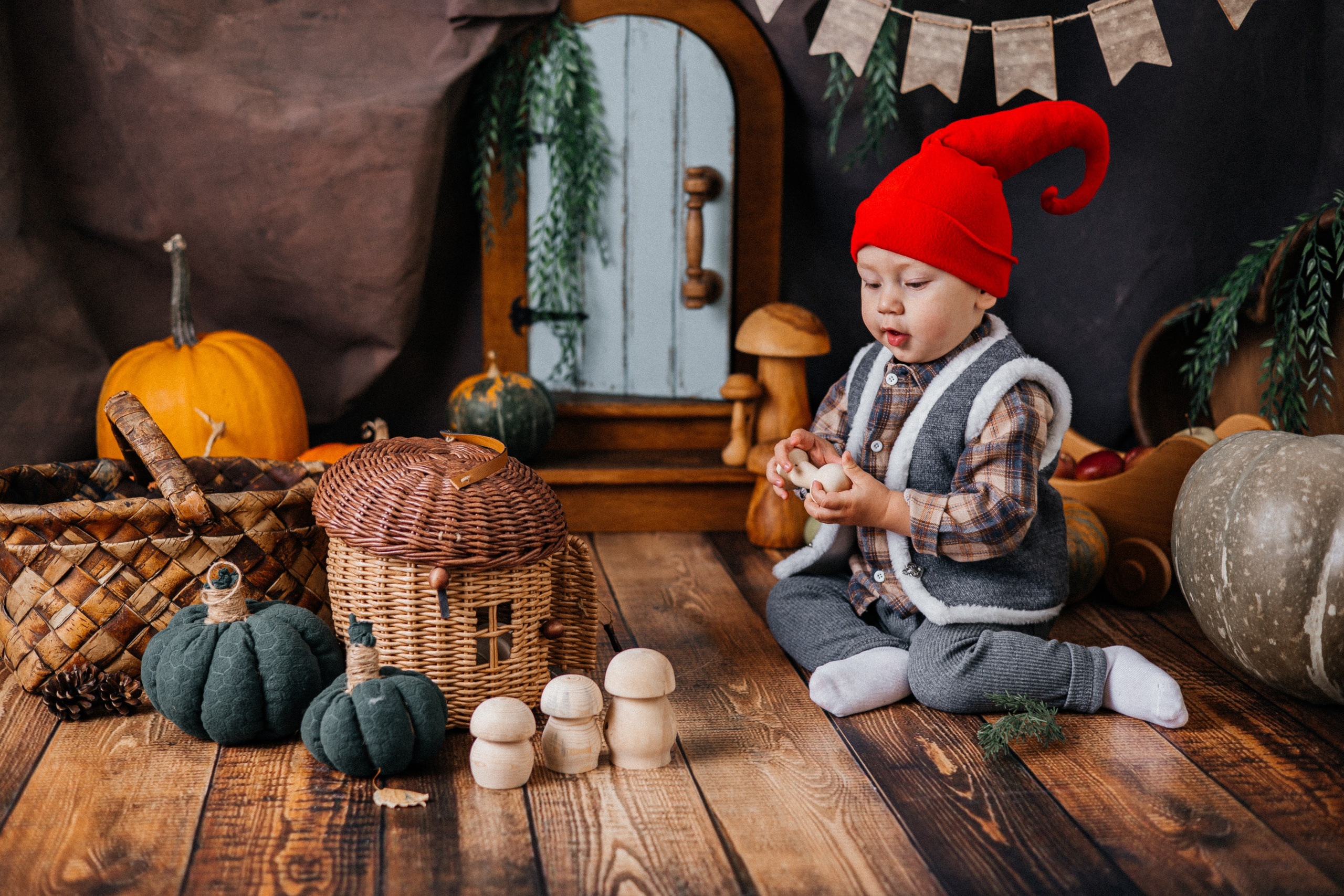 Гномы. Фотограф новорождённых Екатерина Боброва. Ульяновск