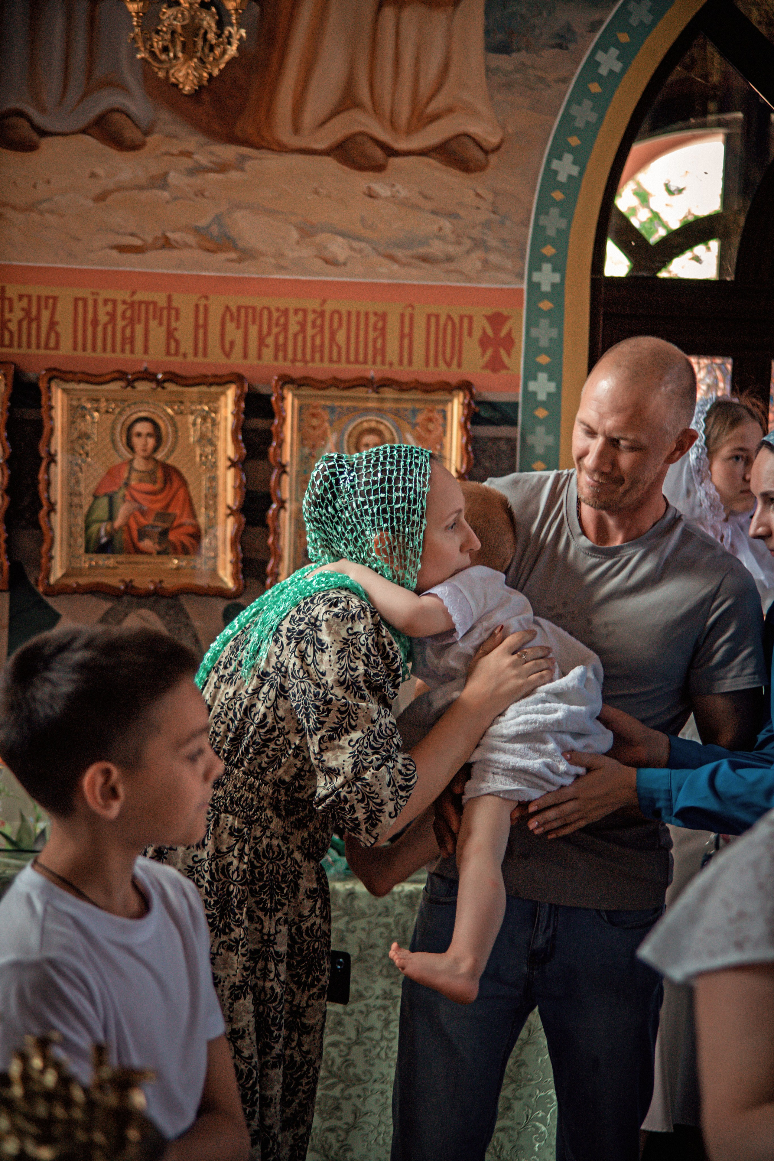 Общее крещение. Семейный и детский фотограф в Москве Ольга Кривенцова