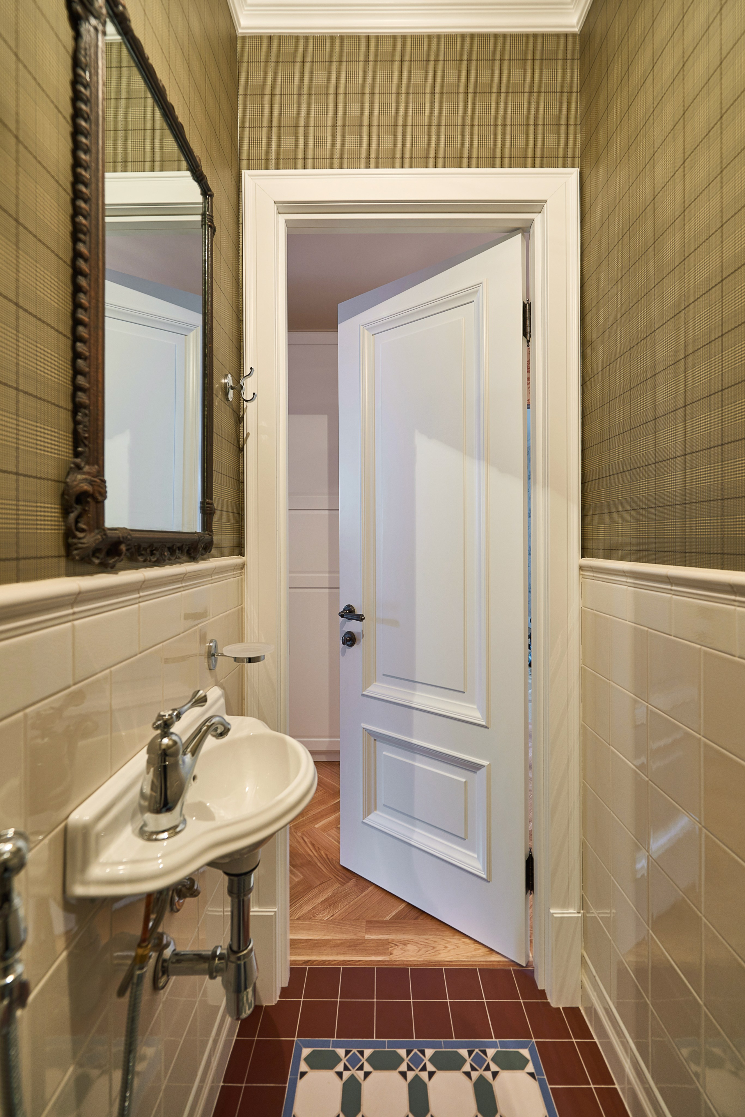 Дизайн интерьера 2-комнатной квартиры в классическом английском стиле в Москве. Ольга Саакян Ι Дизайн интерьера в Москве: планировка, подбор отделочных материалов, чертежи для строителей и надзор за ремонтом квартиры