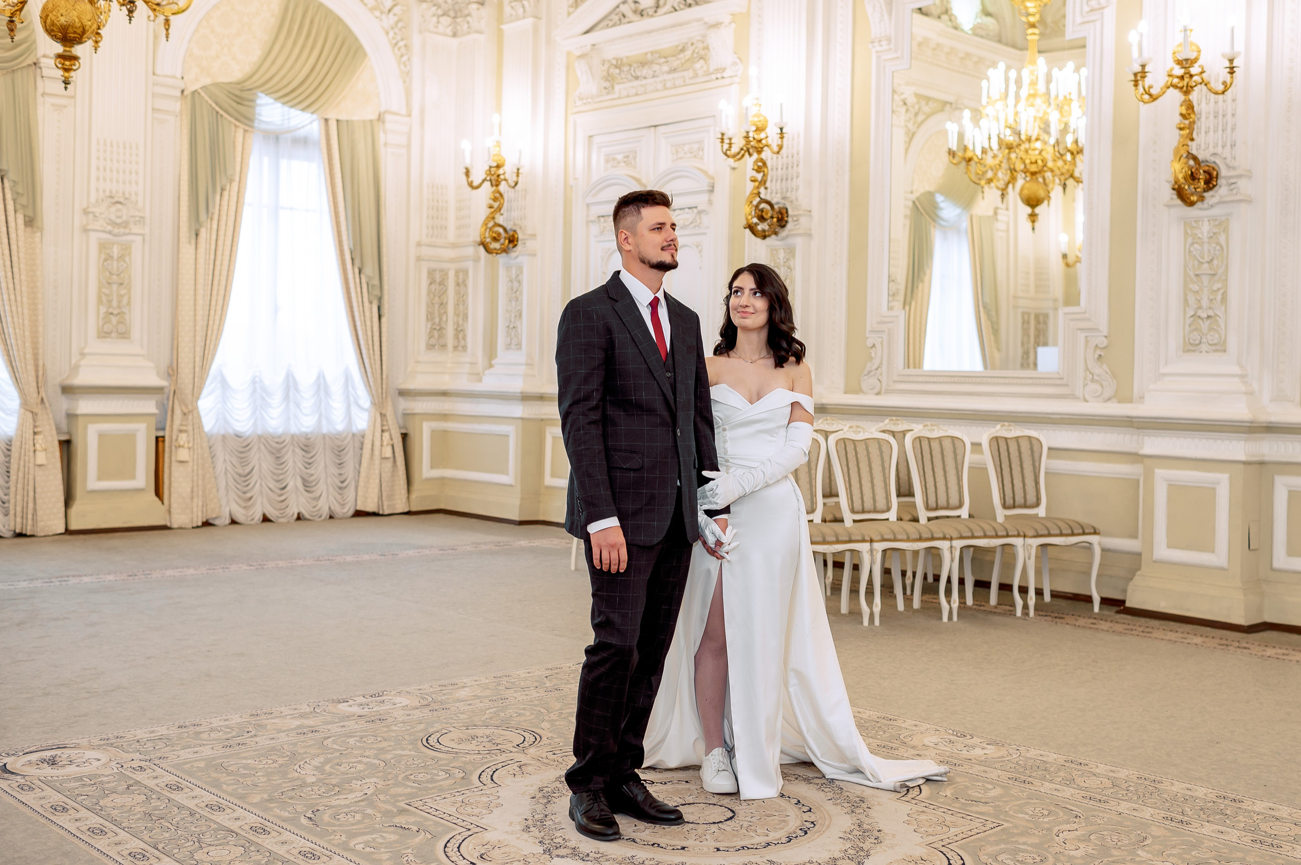 Камерная свадьба в Первом Дворце Бракосочетания №1 на Английской набережной Яны и Евгения. Портретный, семейный и свадебный фотограф в Санкт-Петербурге и в Пушкине Ширяев Денис