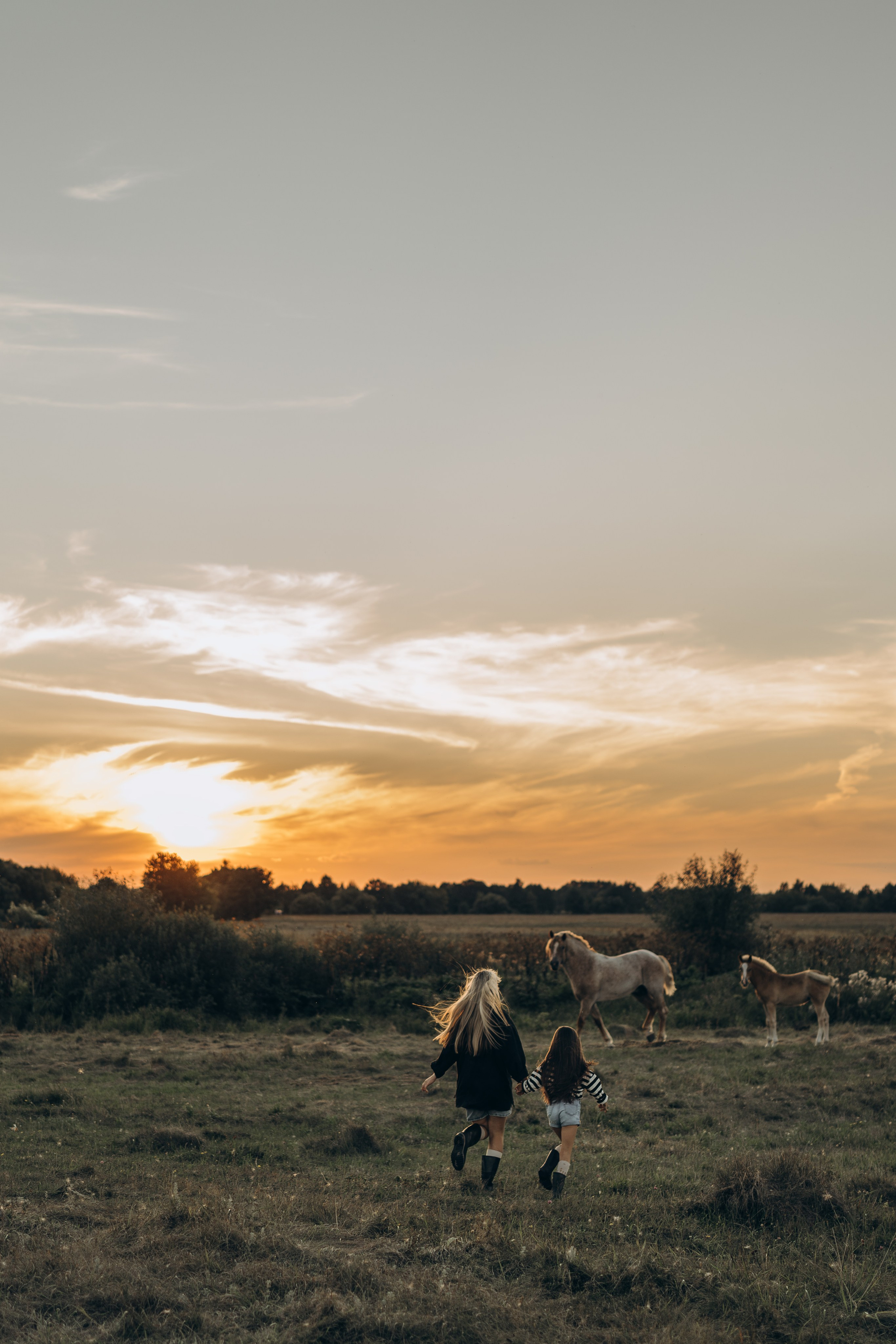 Детство, лошади, природа. Семейный фотограф Москва. Фотограф беременности и материнства Москва