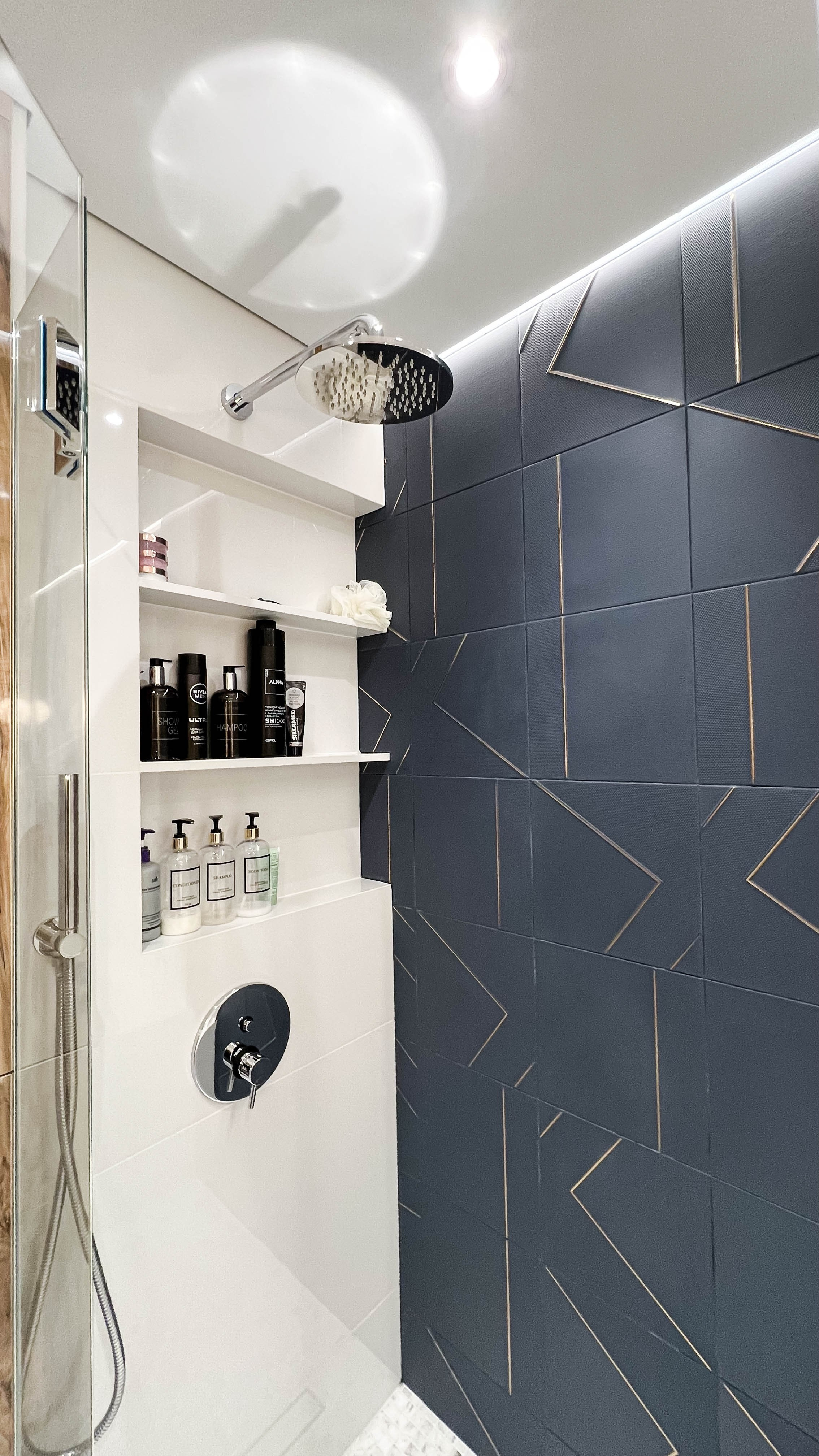 The apartment is in a modern style. Fotograf Dmitrii Donets