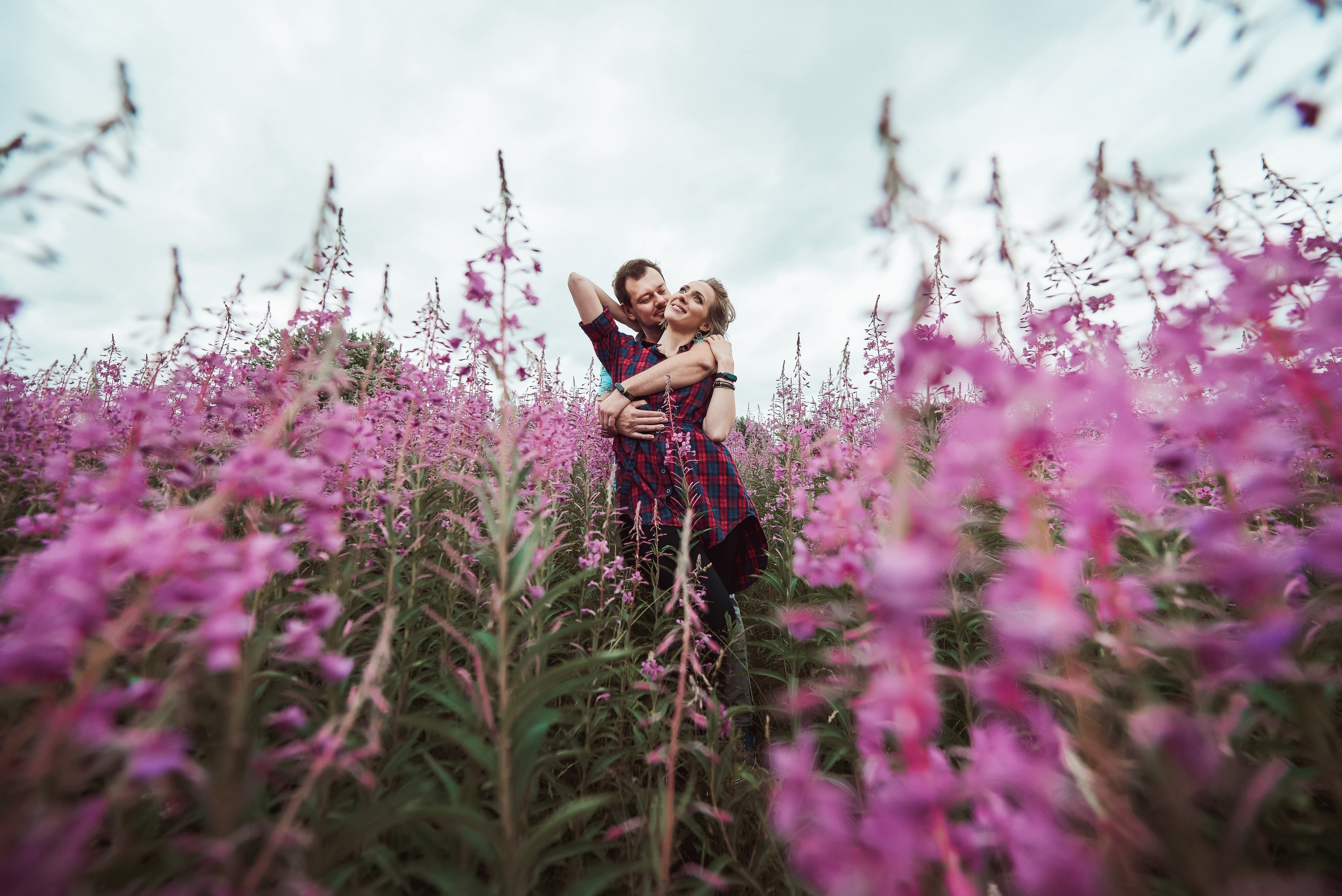 Александра и Вячеслав (фотосессия Love story на природе). Портретный, семейный и свадебный фотограф в Санкт-Петербурге и в Пушкине Ширяев Денис