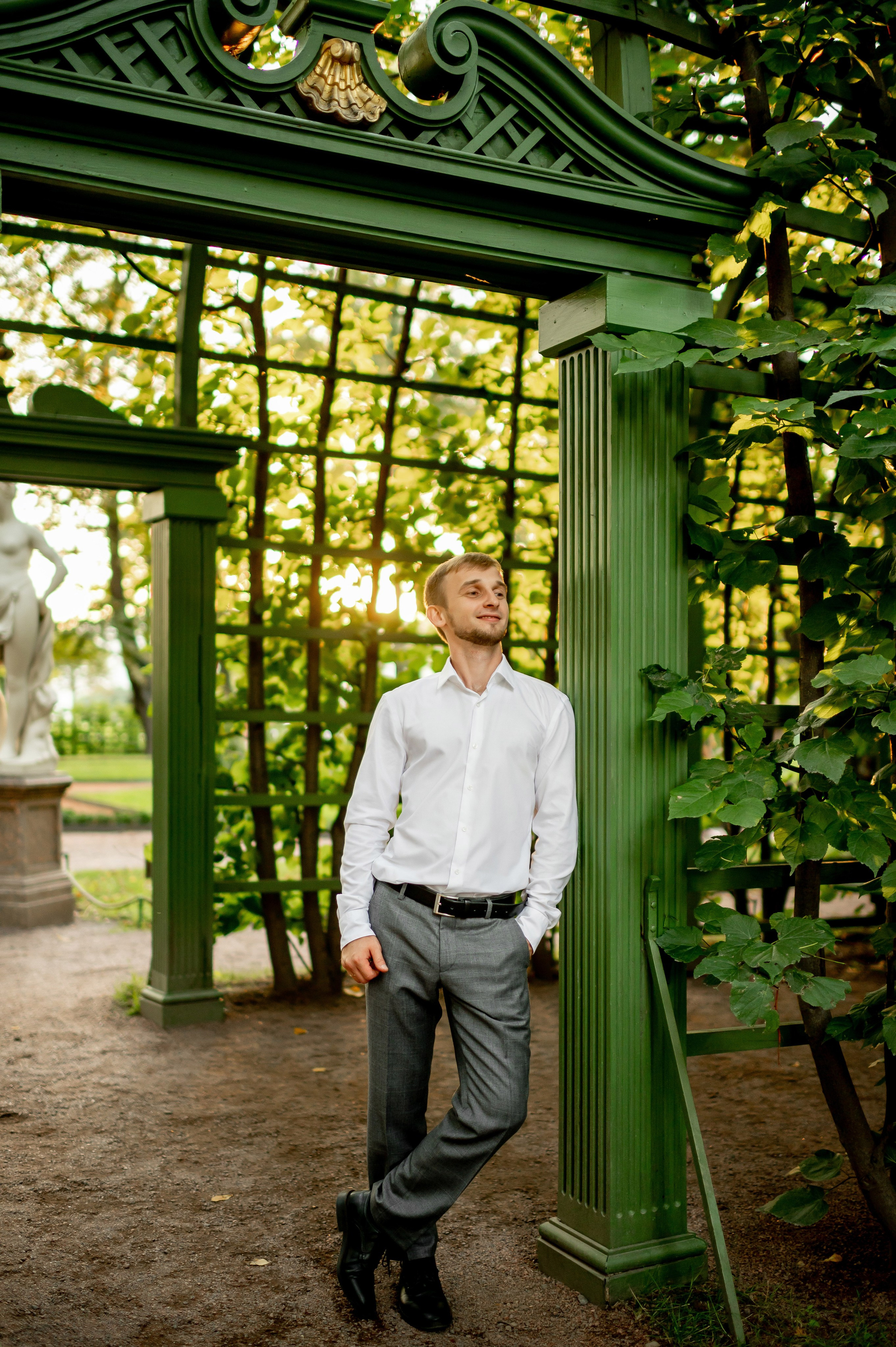 Кирилл и Анжела (круассаны, кофе и фотосессия в Летнем саду). Портретный, семейный и свадебный фотограф в Санкт-Петербурге и в Пушкине Ширяев Денис