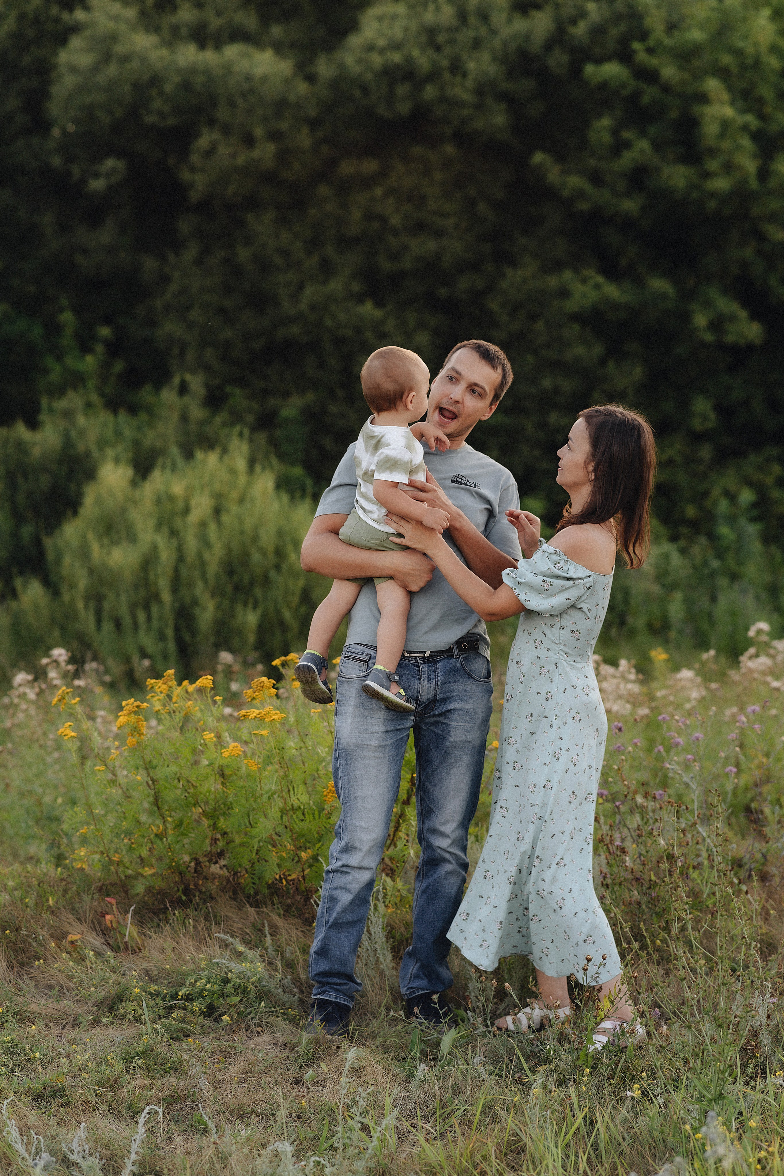 Семейная съемка на закате. Фотограф Карина Шмулёва. Воронеж и область