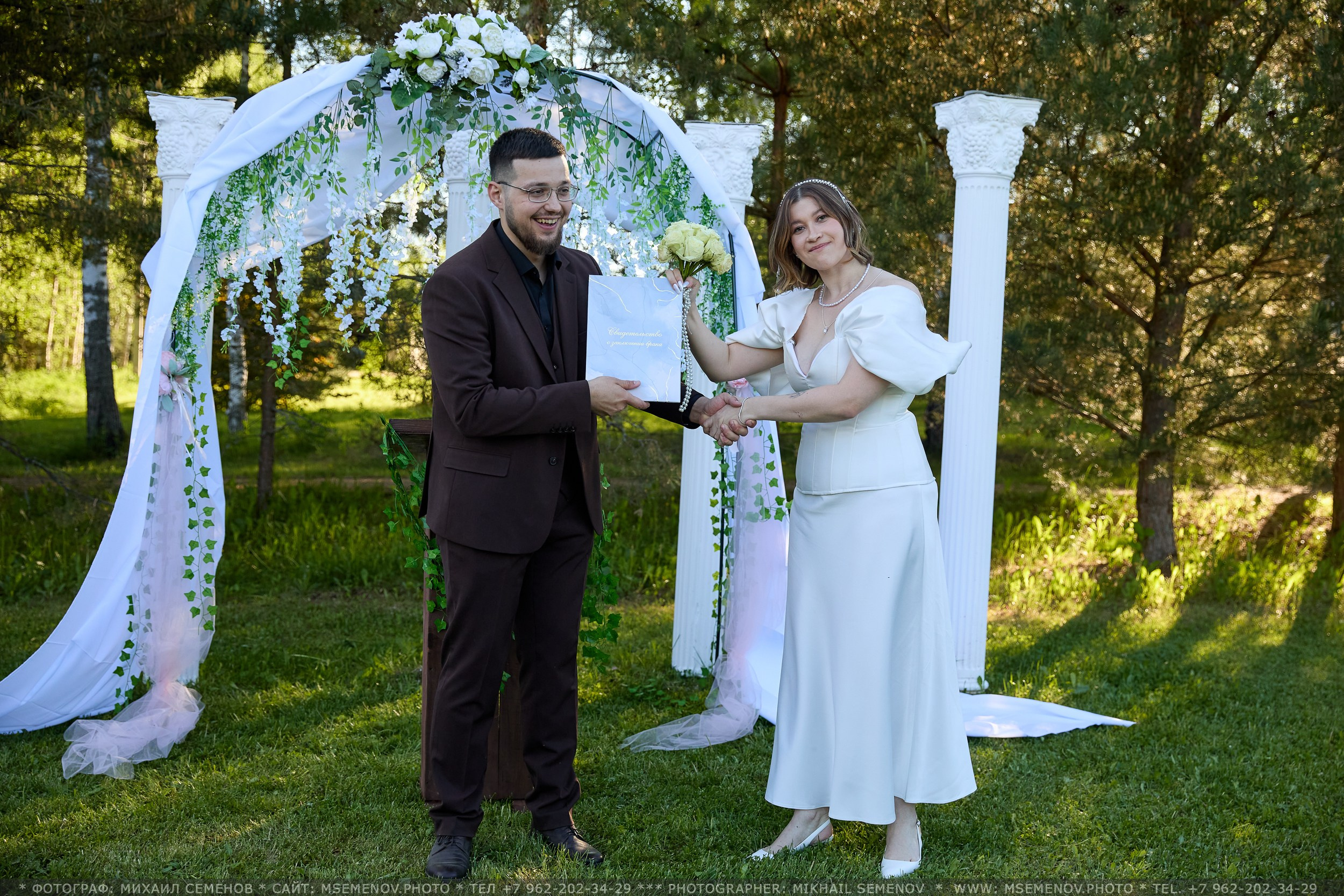 Свадьба Анастасии и Даниила. Photographer for business Mikhail Semenov. Aqua photo studio, photo school