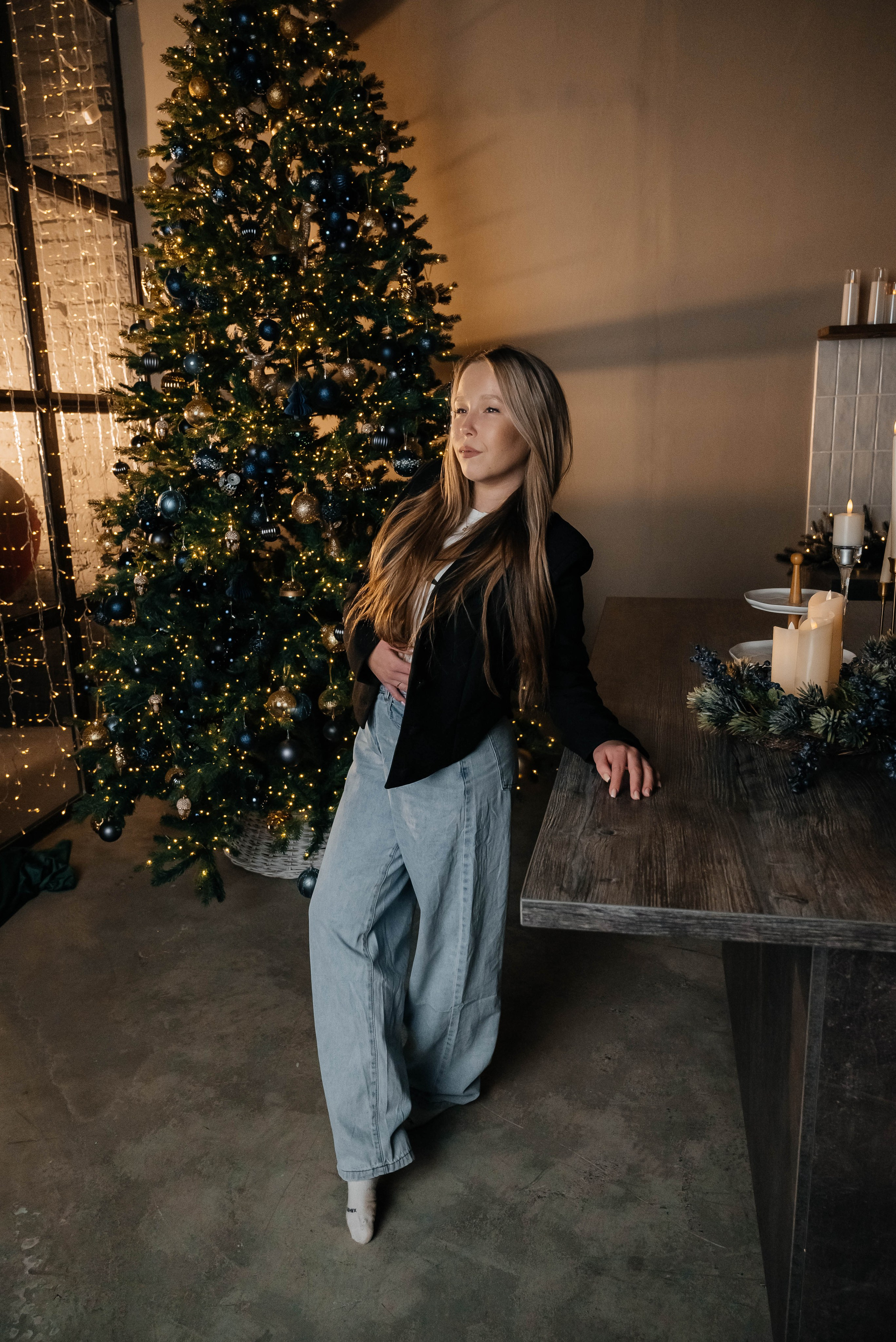 Новогодняя съёмка для Виктории и Вадима. Свадебный и семейный фотограф г. Ярославль Савинская Анастасия