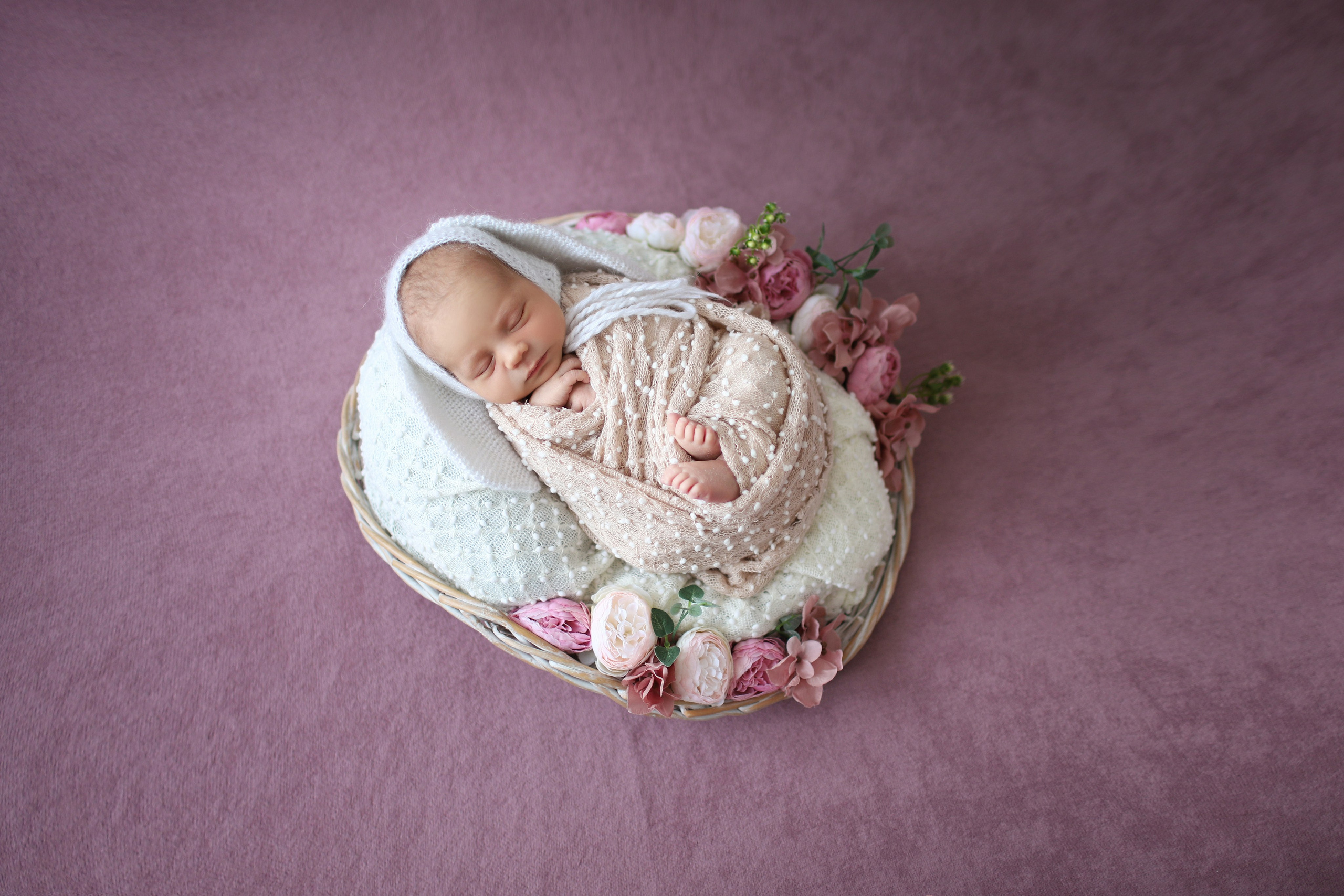 Новорожденная фотосессия для девочек. Ирина Кан Фотограф новорожденных в Екатеринбурге