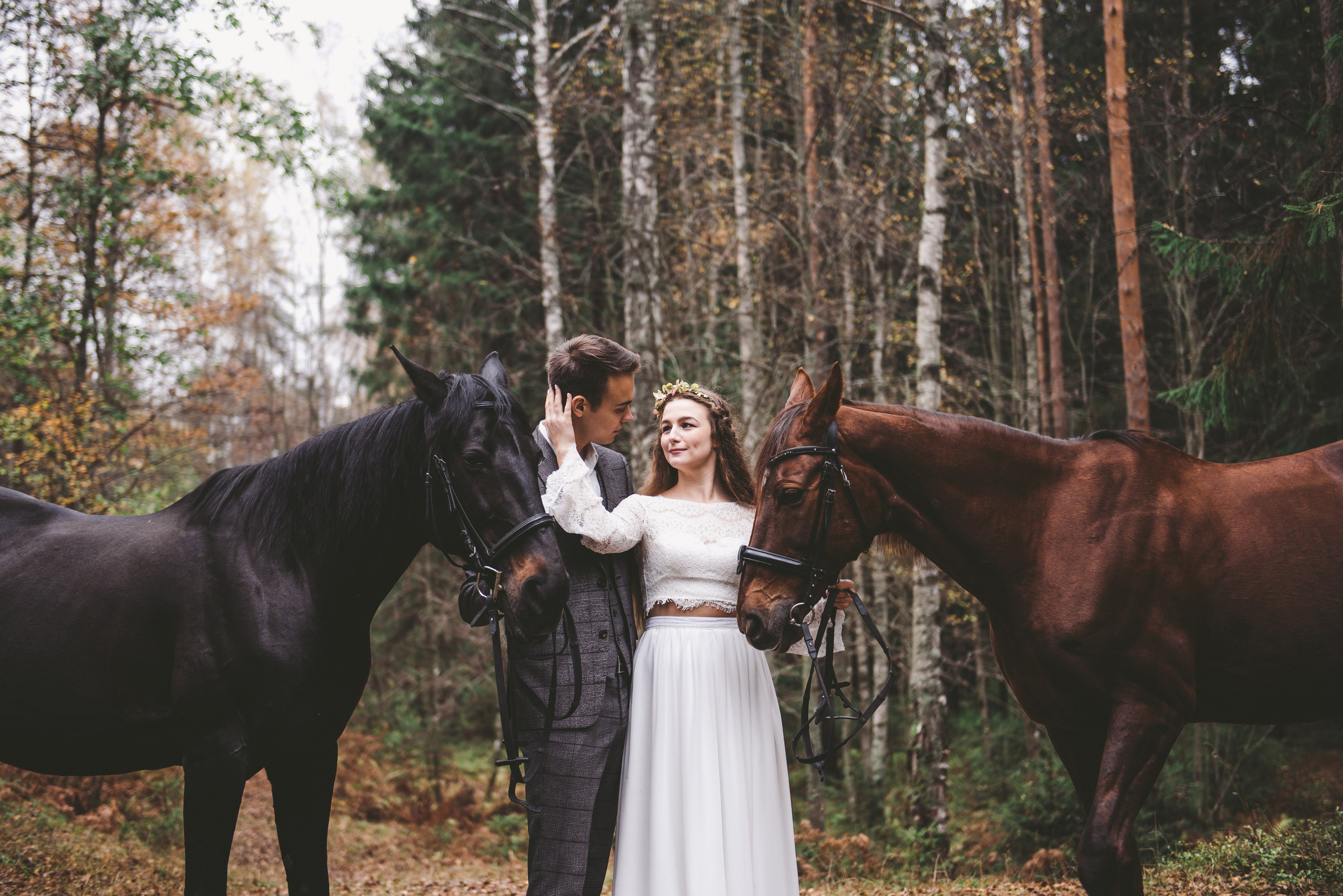 Лесная сказка с лошадками. Свадебный и семейный фотограф София Невская