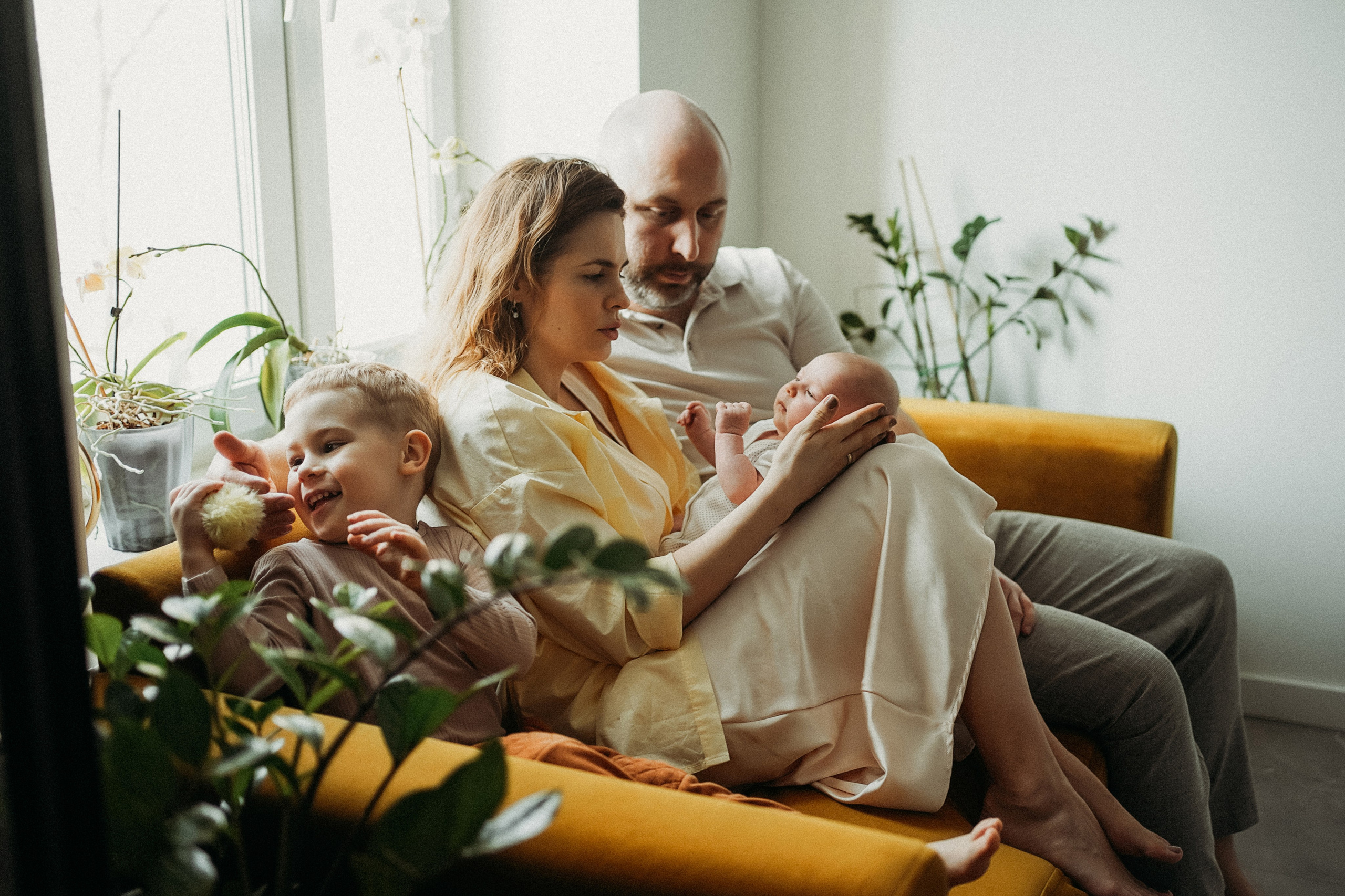 Елена, Андрей и малыши. Фотограф Наталья Колганова