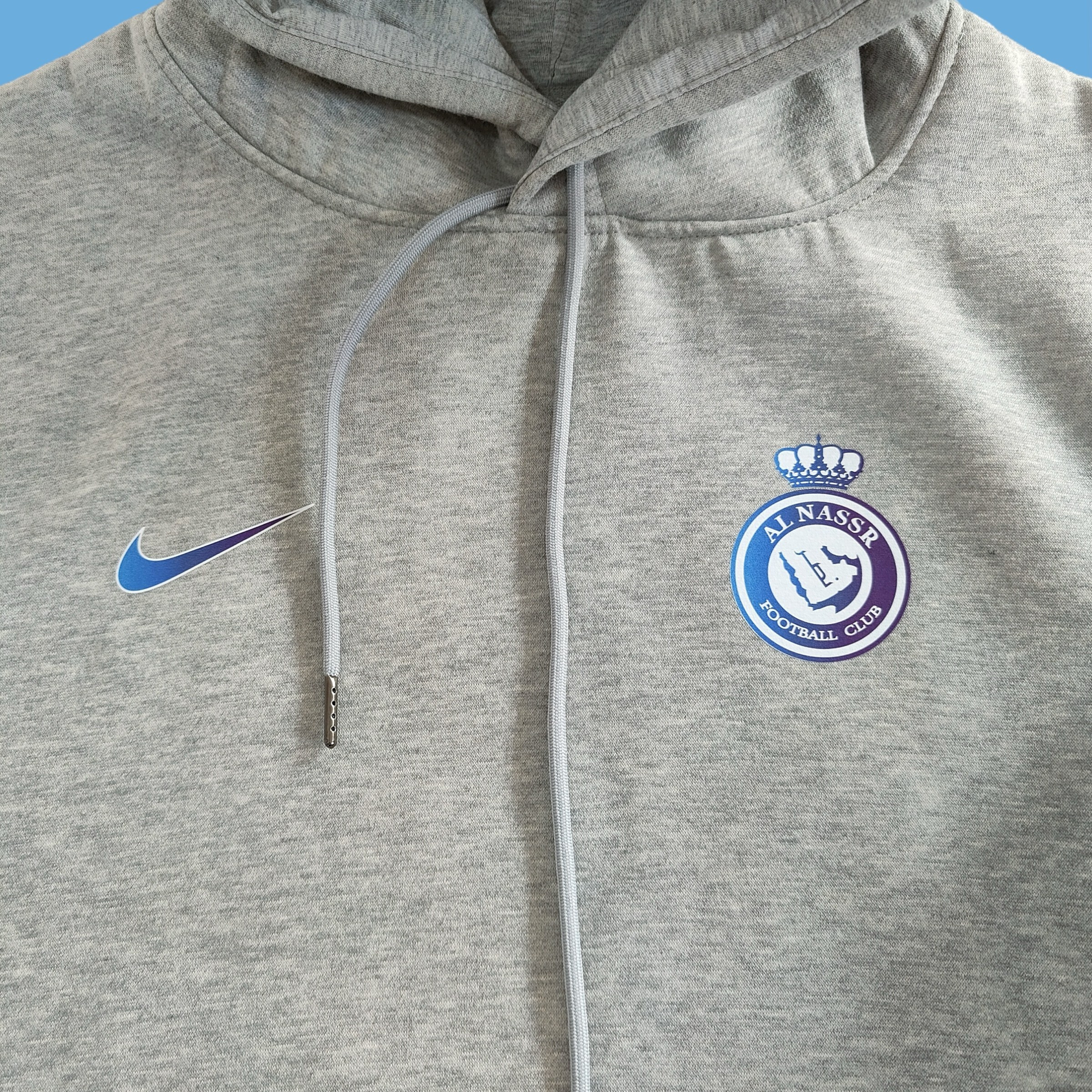 Худи Al-Nassr Nike серая 2024-2025. Футбольный магазин — ssw_magazin