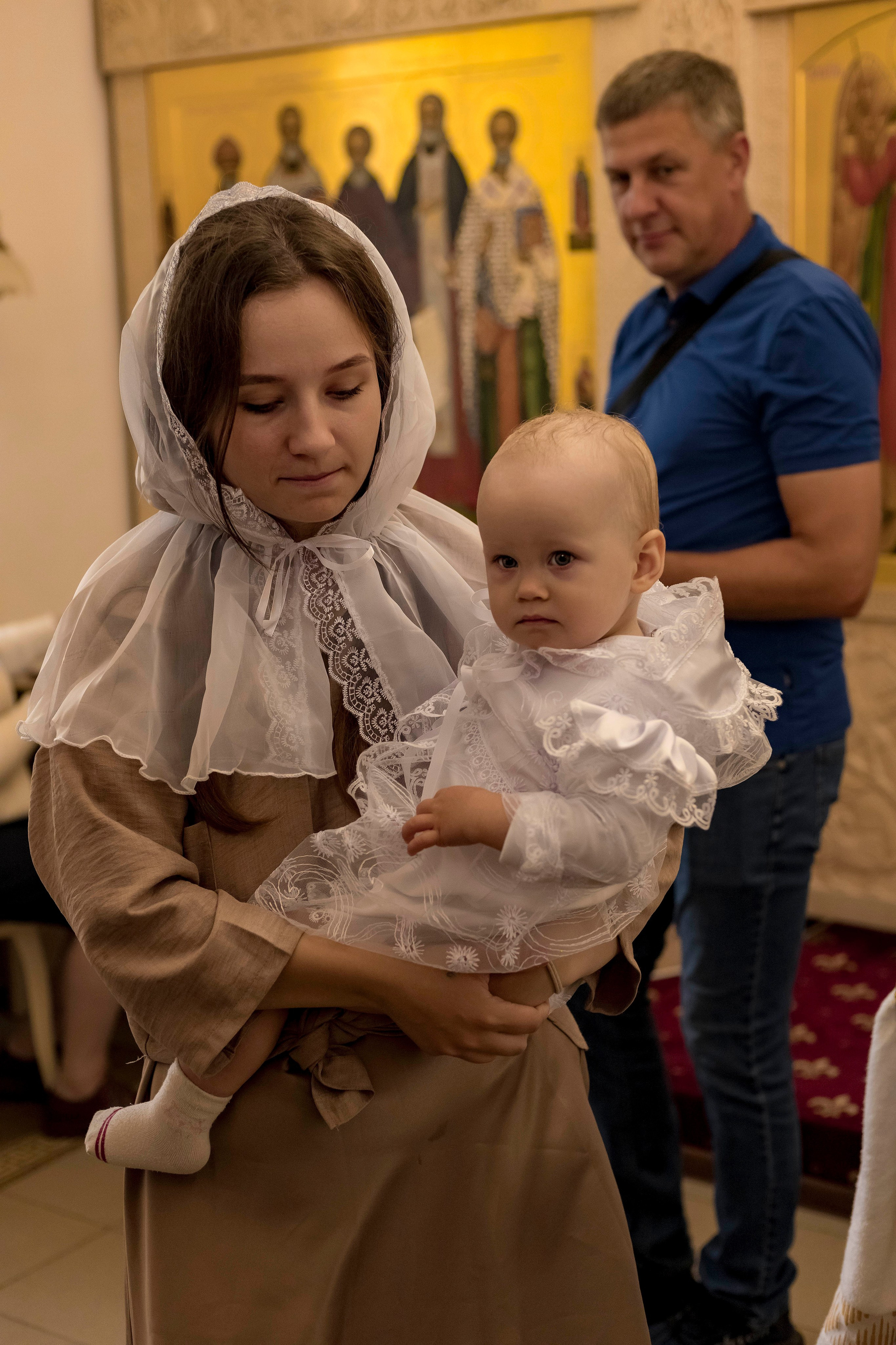Крещение Ева. Семейный, детский фотограф в Твери Кираева Лилия