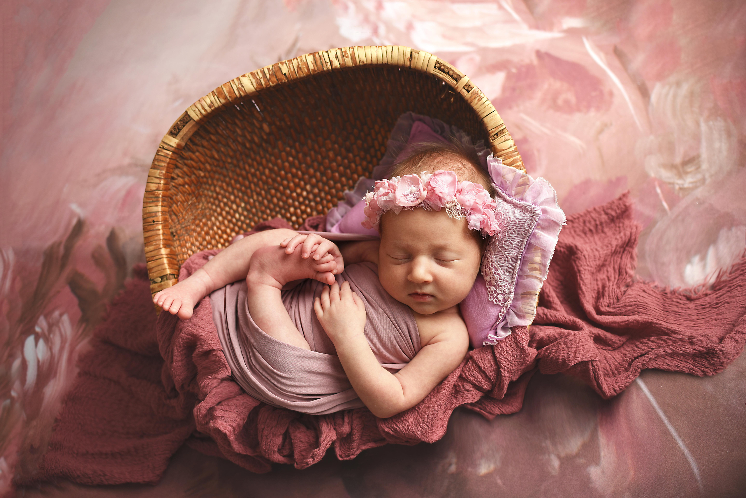 Малышка Амина пакет «Ньюборн ЭКСПРЕСС». Фотограф новорожденных в Нижневартовске Лара Курдюкова