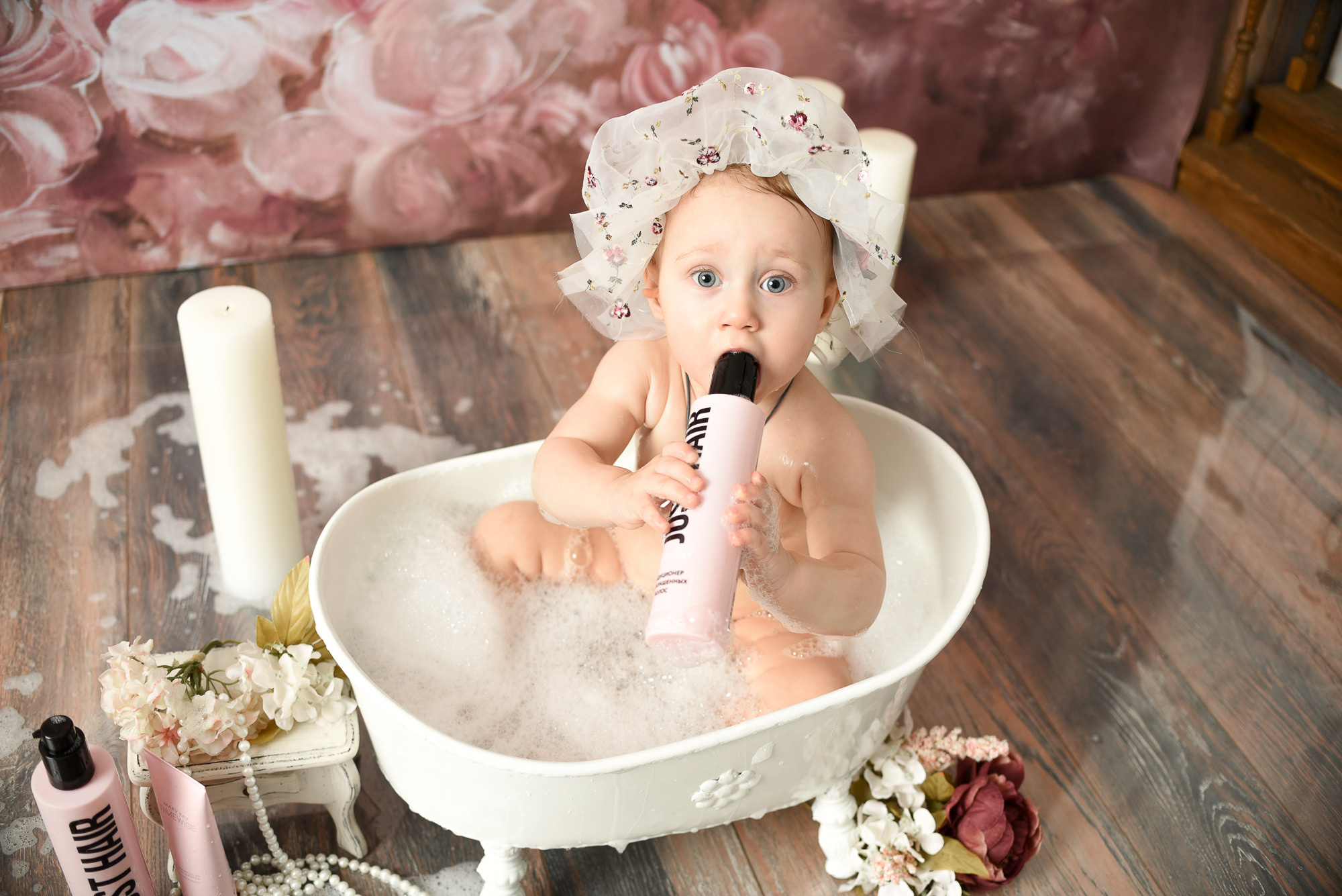 Годовасие «ВСЕ включено» малышка Стефания мама Александра Добрякова. Фотограф новорожденных в Нижневартовске Лара Курдюкова