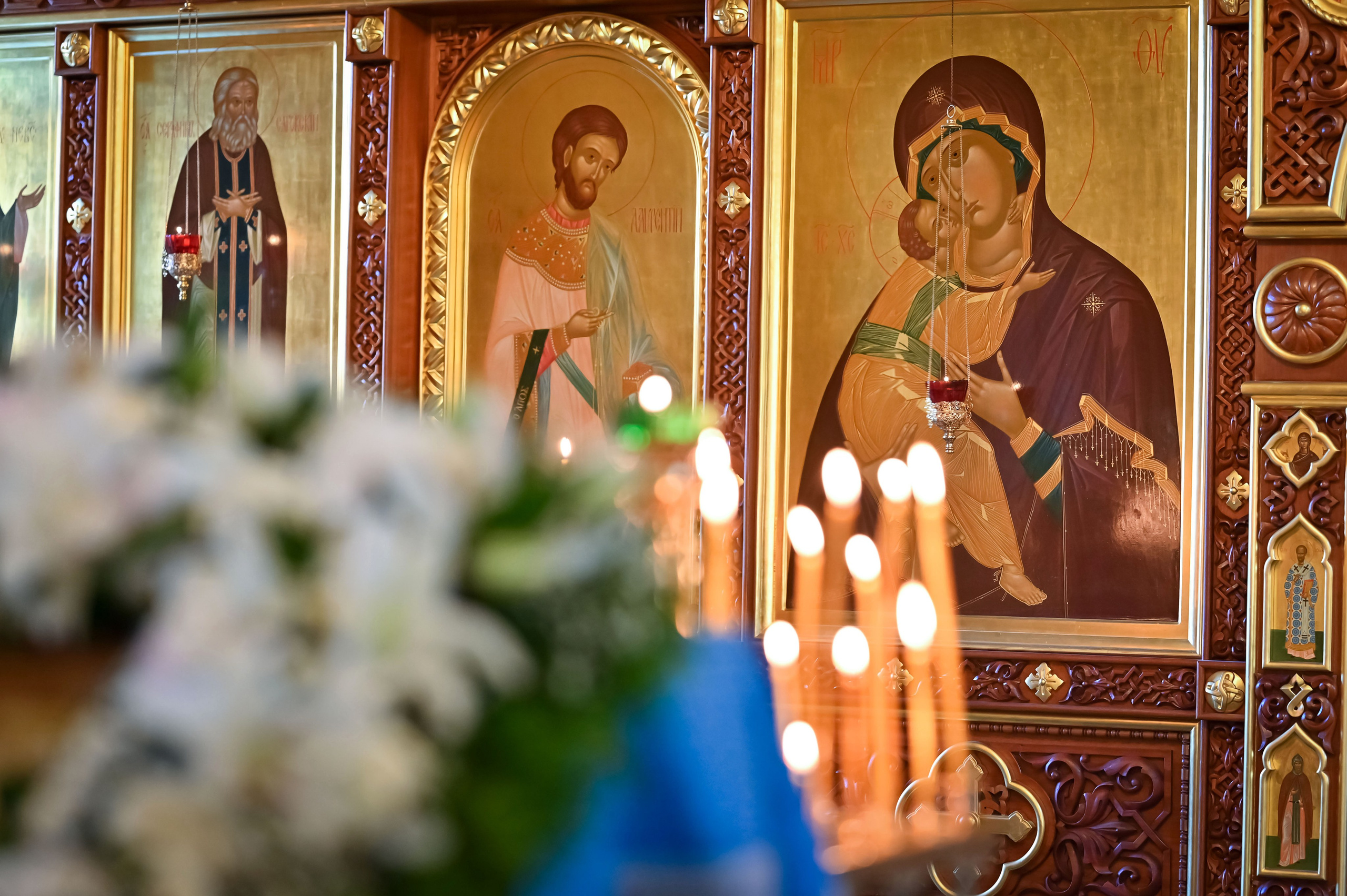 Крещение Георгия в Сергиевском храме пос. Кратово. Семейный фотограф в г. Воскресенск Наталия Молева