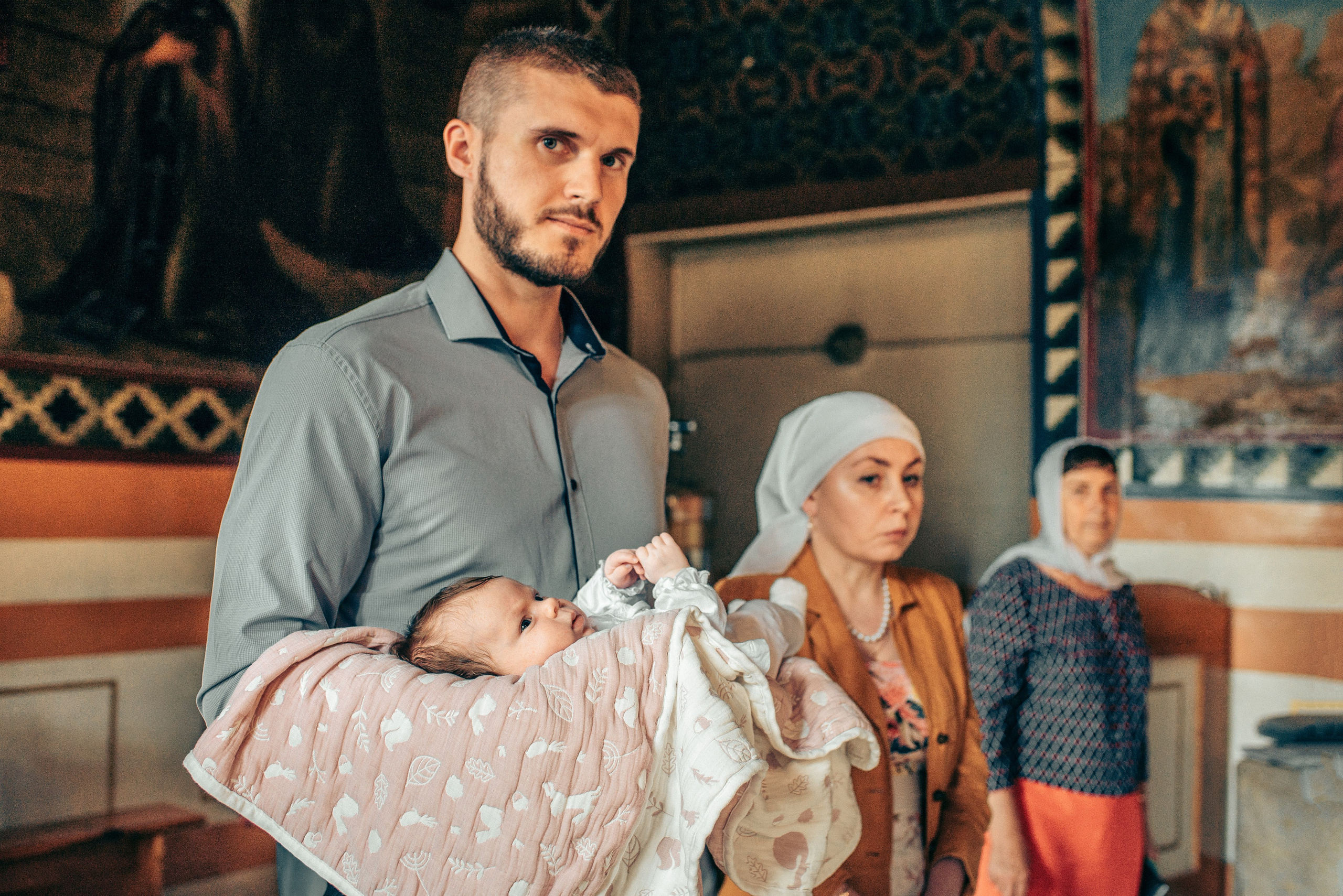 Крещение Софии. Фотограф на выписку из роддома в Москве и МО