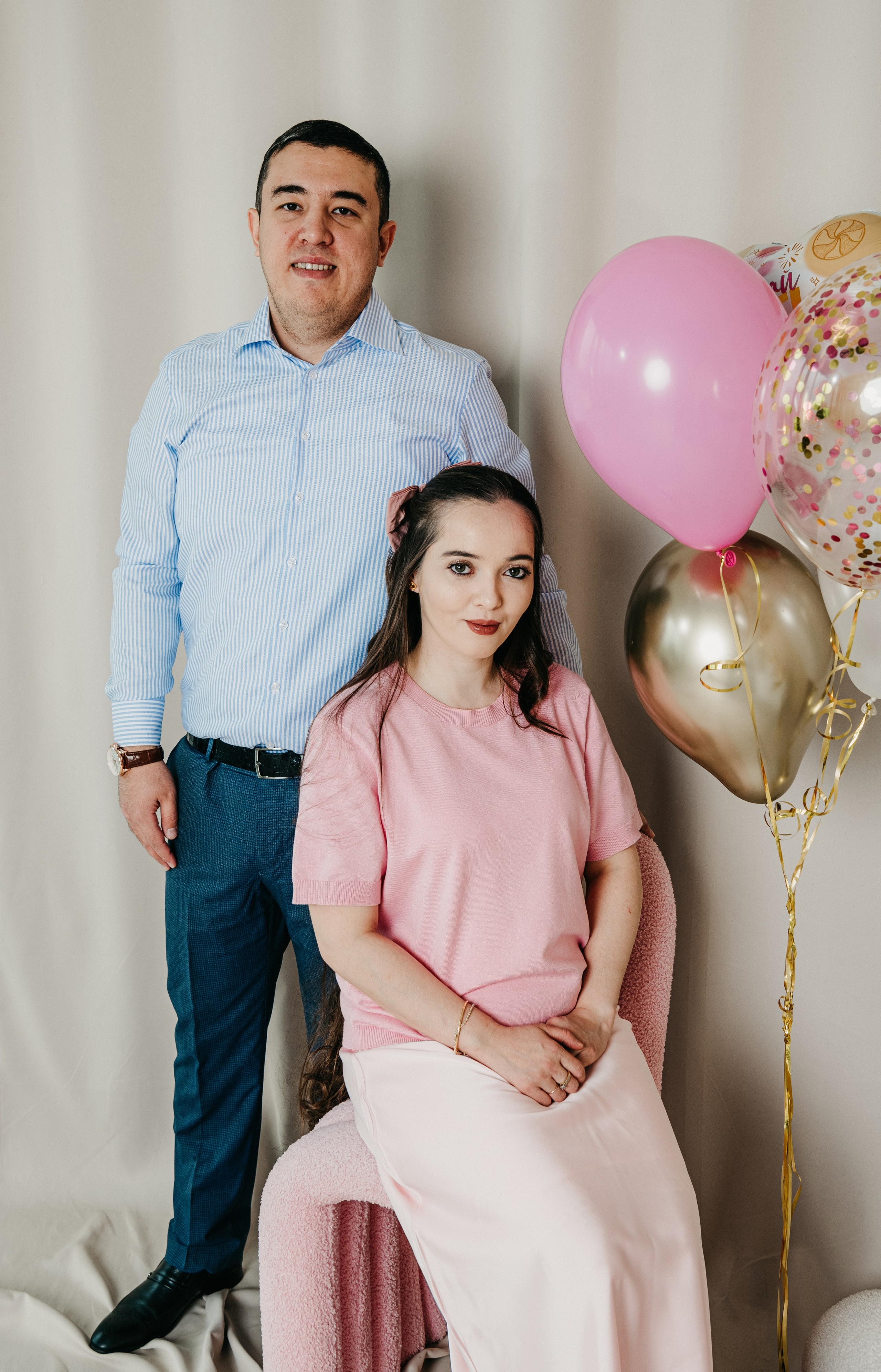 Майя с семьей. Фотограф на выписку из роддома в Москве и МО