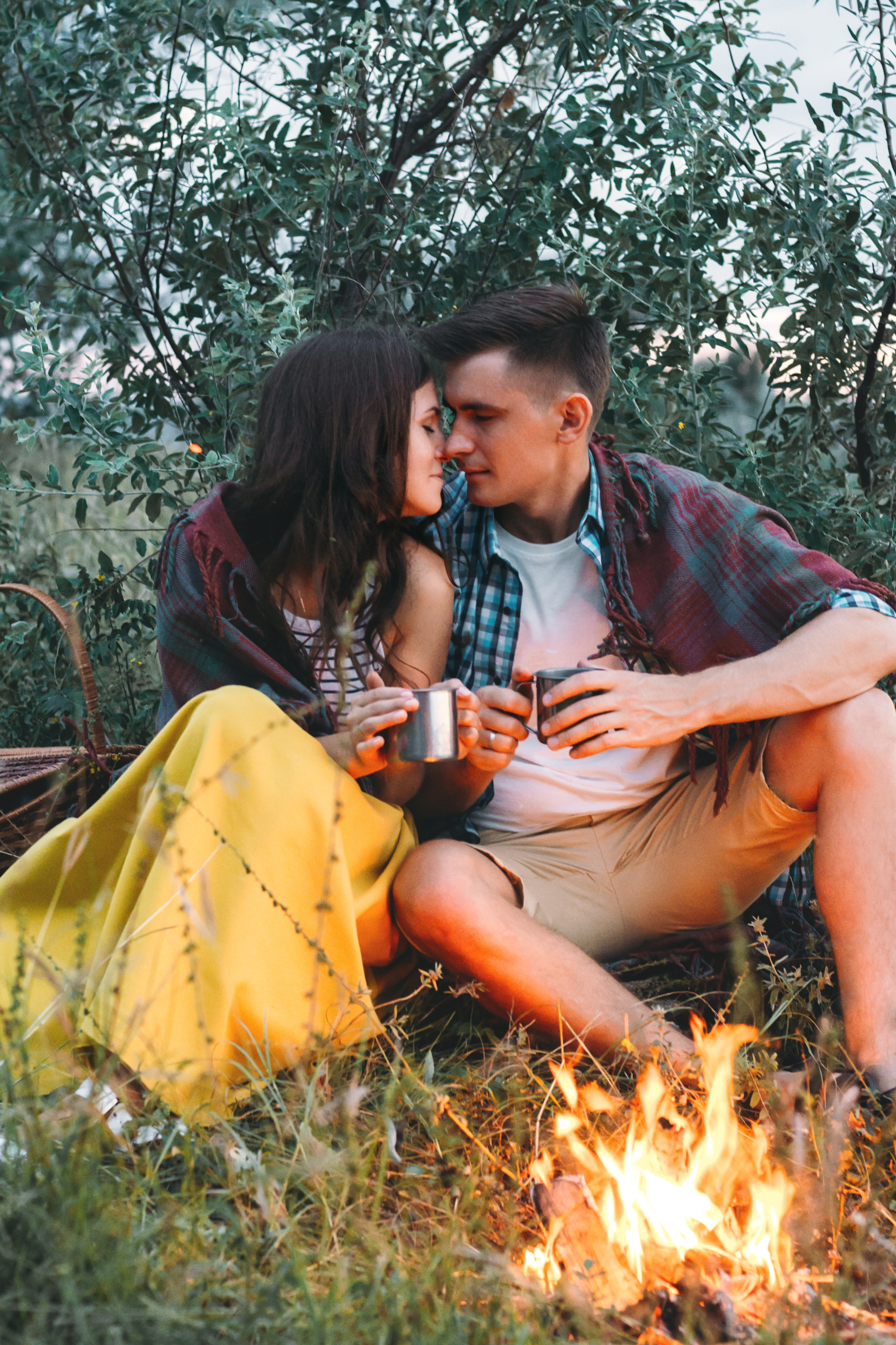 У костра. Фотограф Ким Ангелина