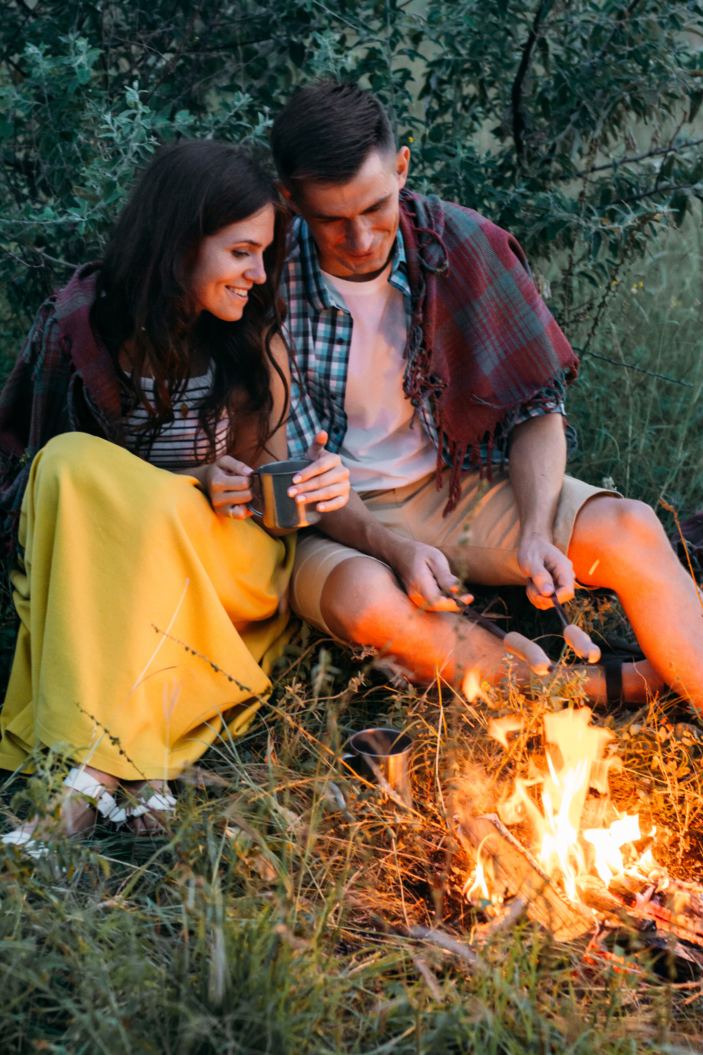 У костра. Фотограф Ким Ангелина