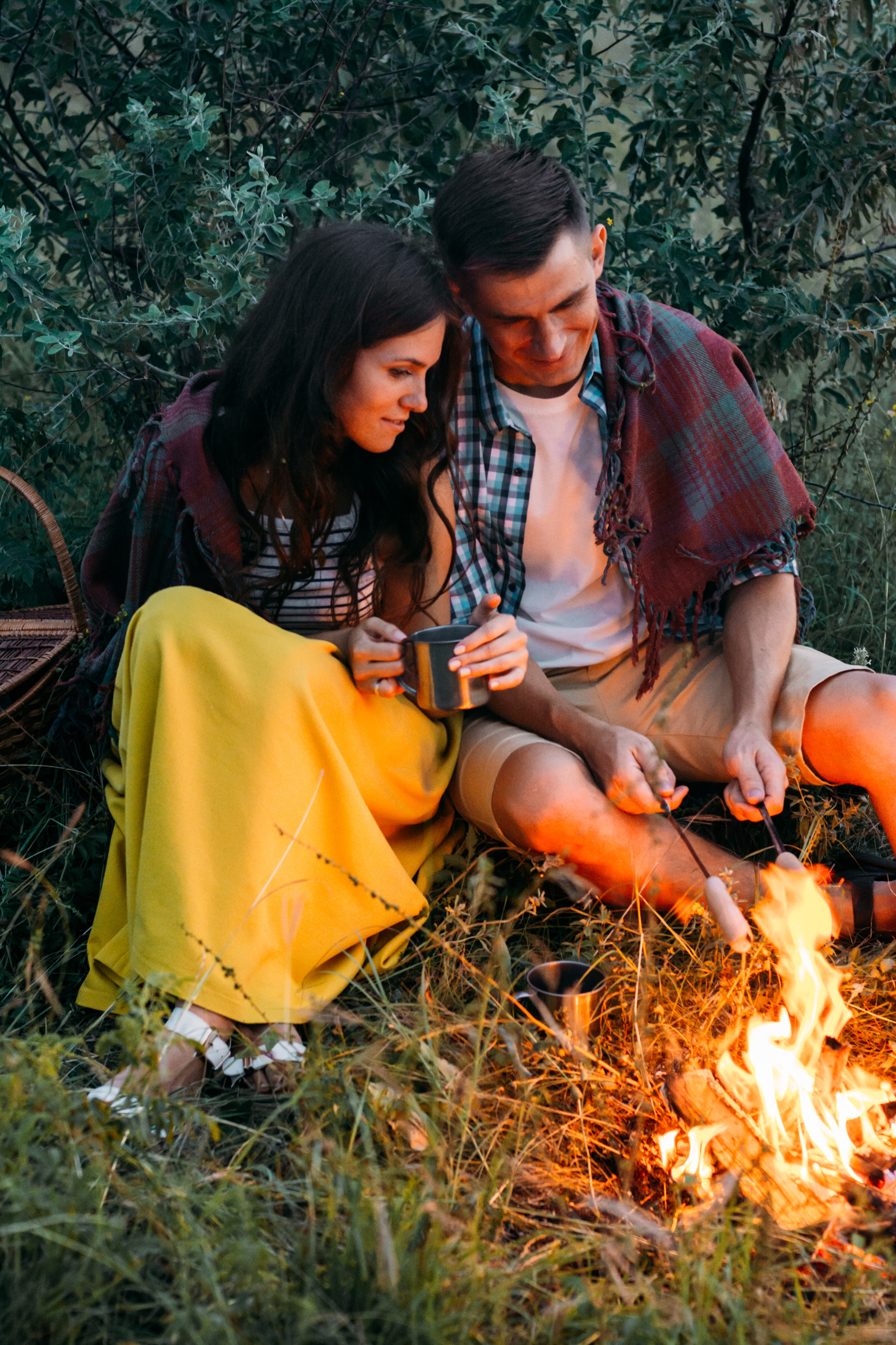 У костра. Фотограф Ким Ангелина