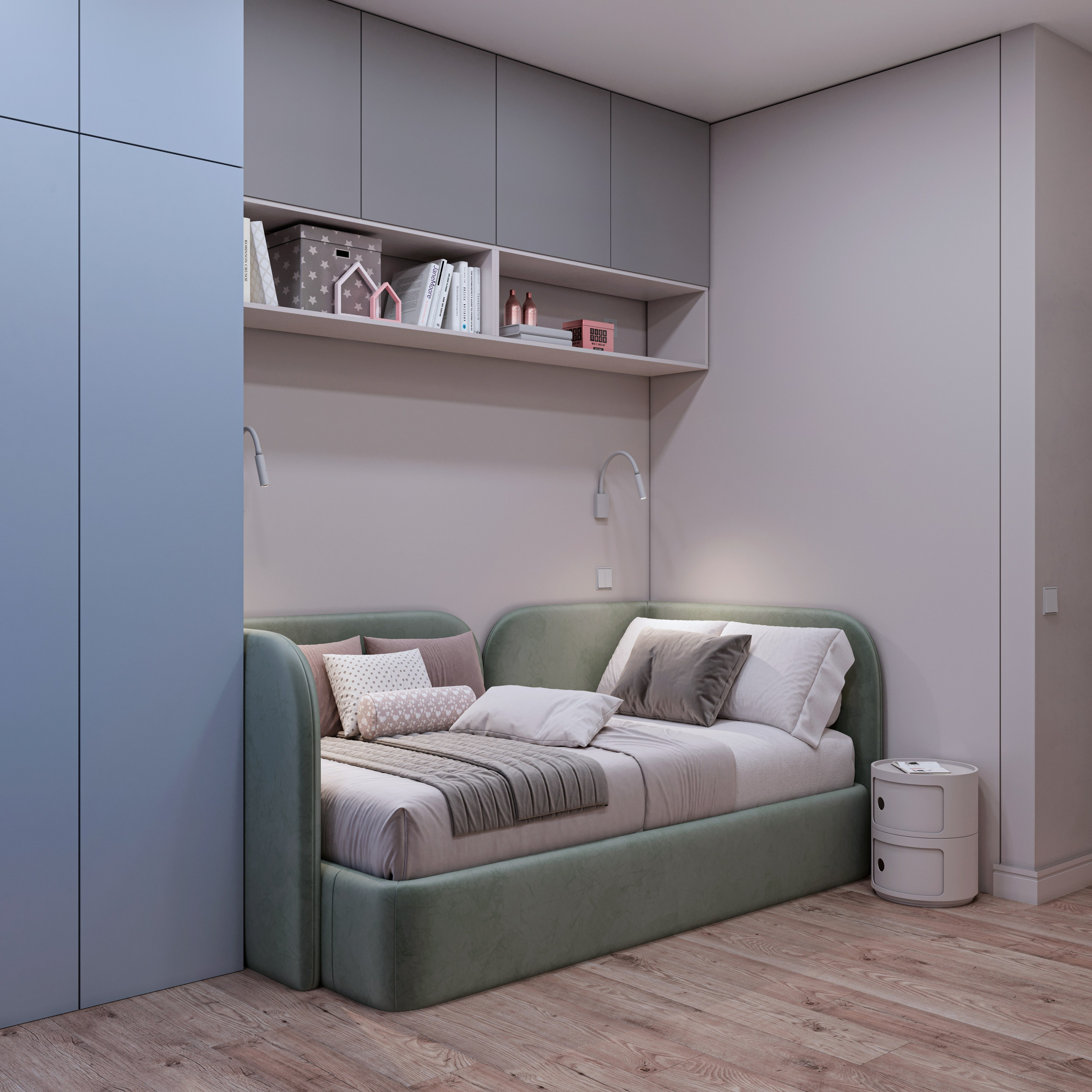 Swifts' quarter. 3D visualization of exteriors and interiors