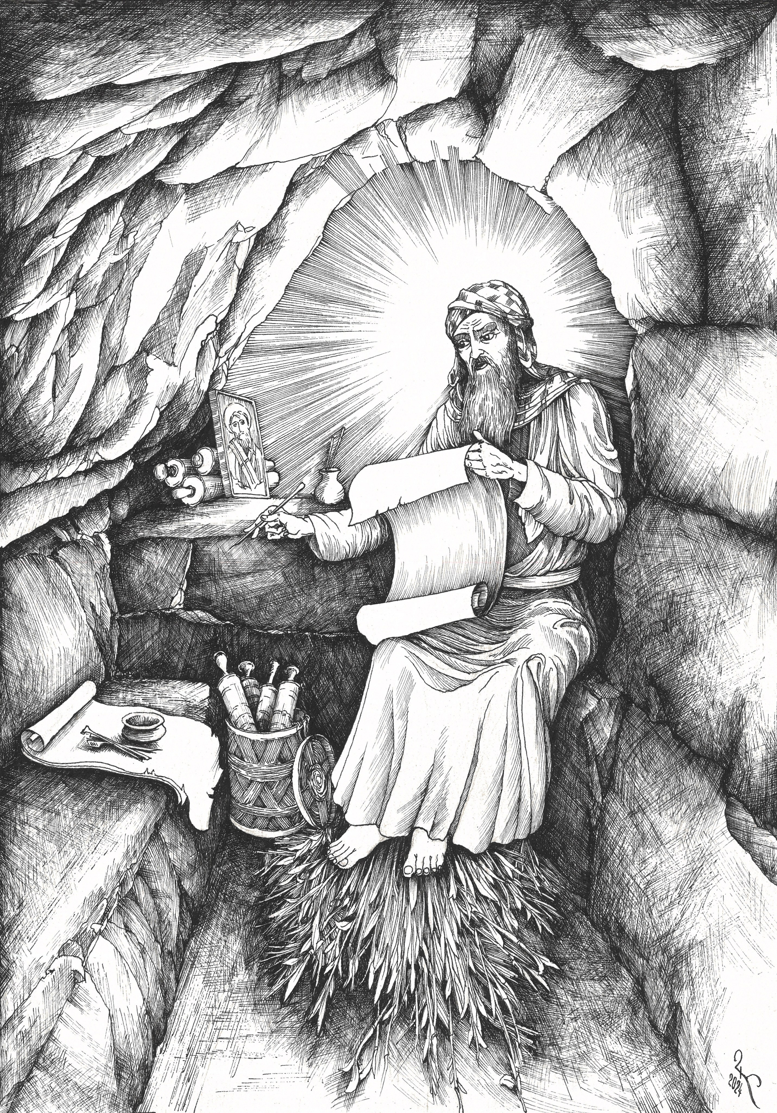 Святые востока. Графика Часовских