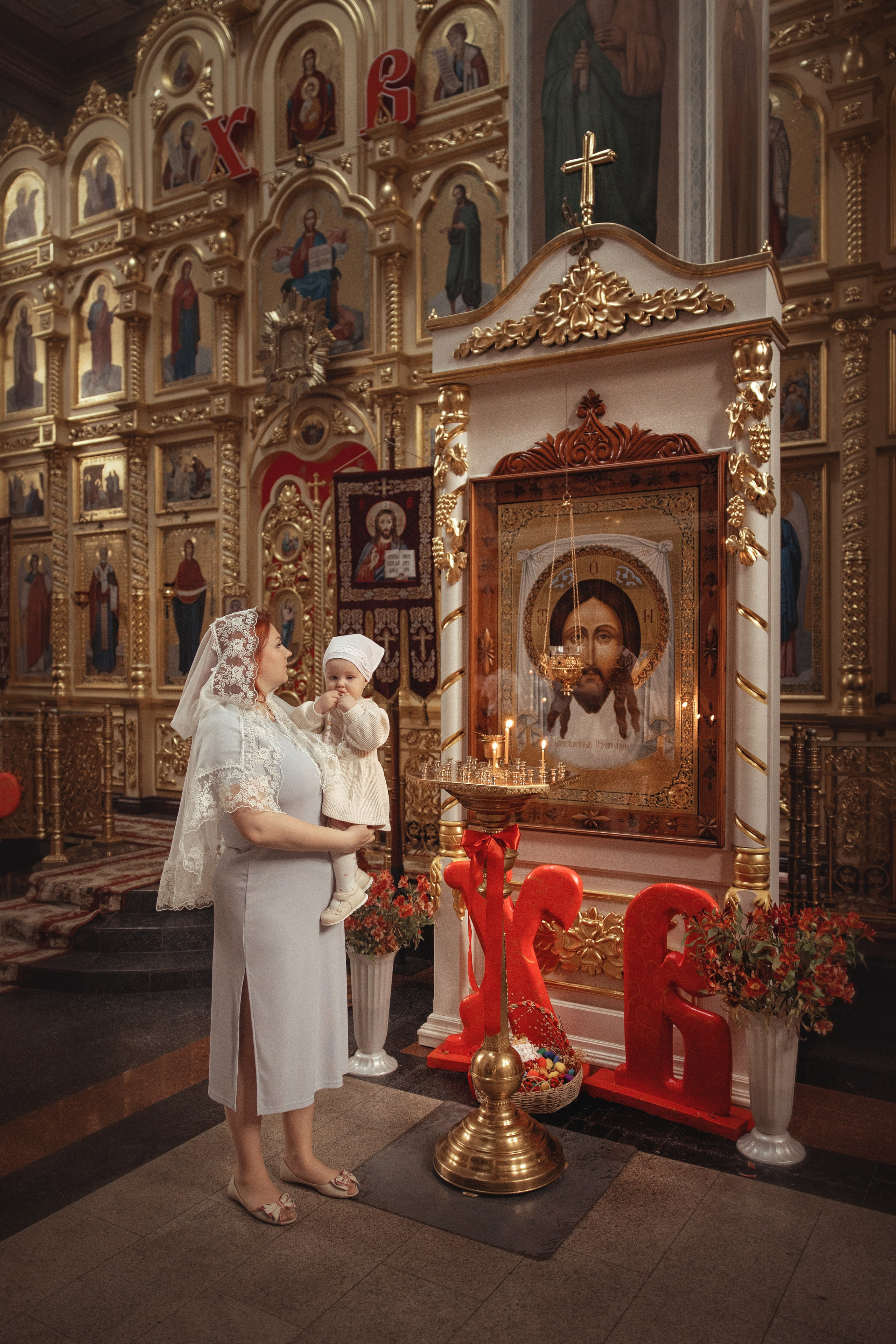 Таинство Крещения Полины. Храм А.Первозванного ст. Новотитаровская. Фотограф на Крещение и Венчание Краснодарский край — Гранкина Юлия