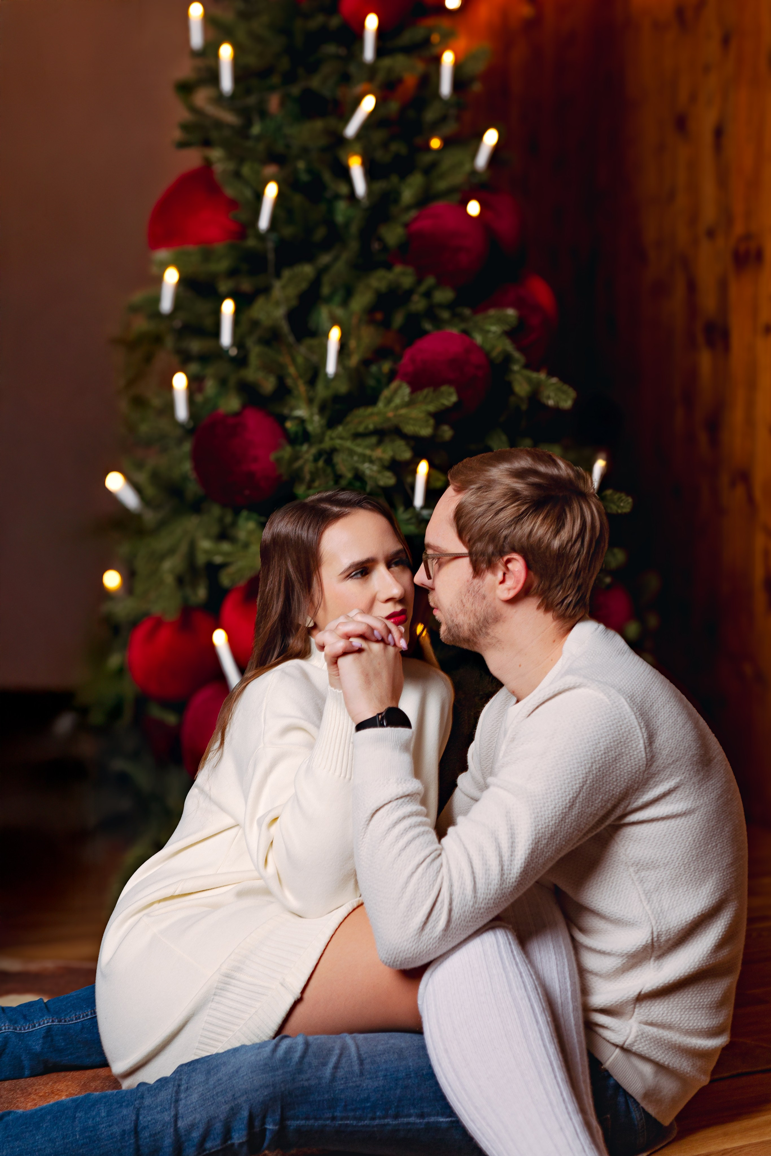 Новогодняя Love story фотосессия в студии Photohub Минск