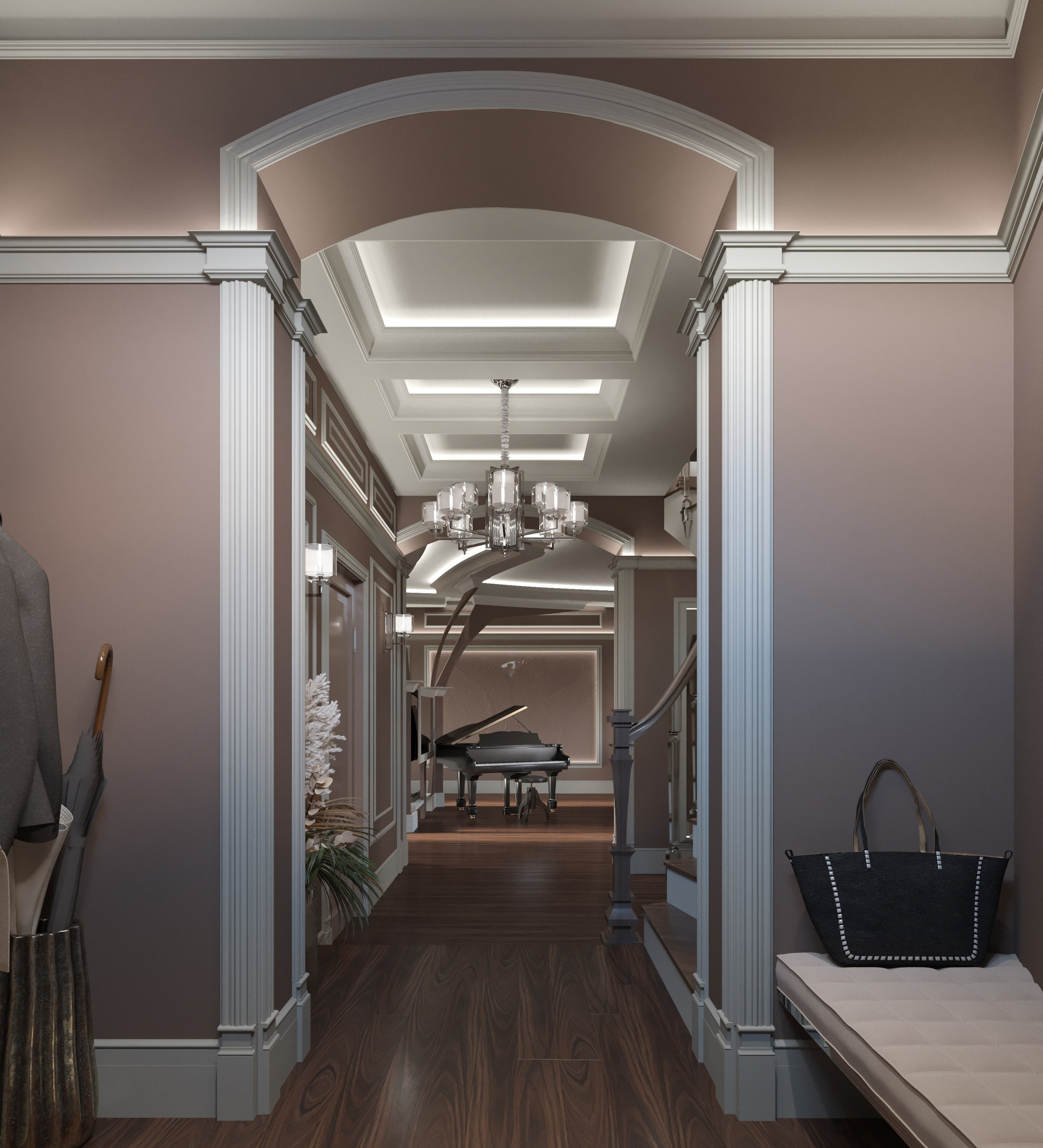 Интерьер частного жилого дома