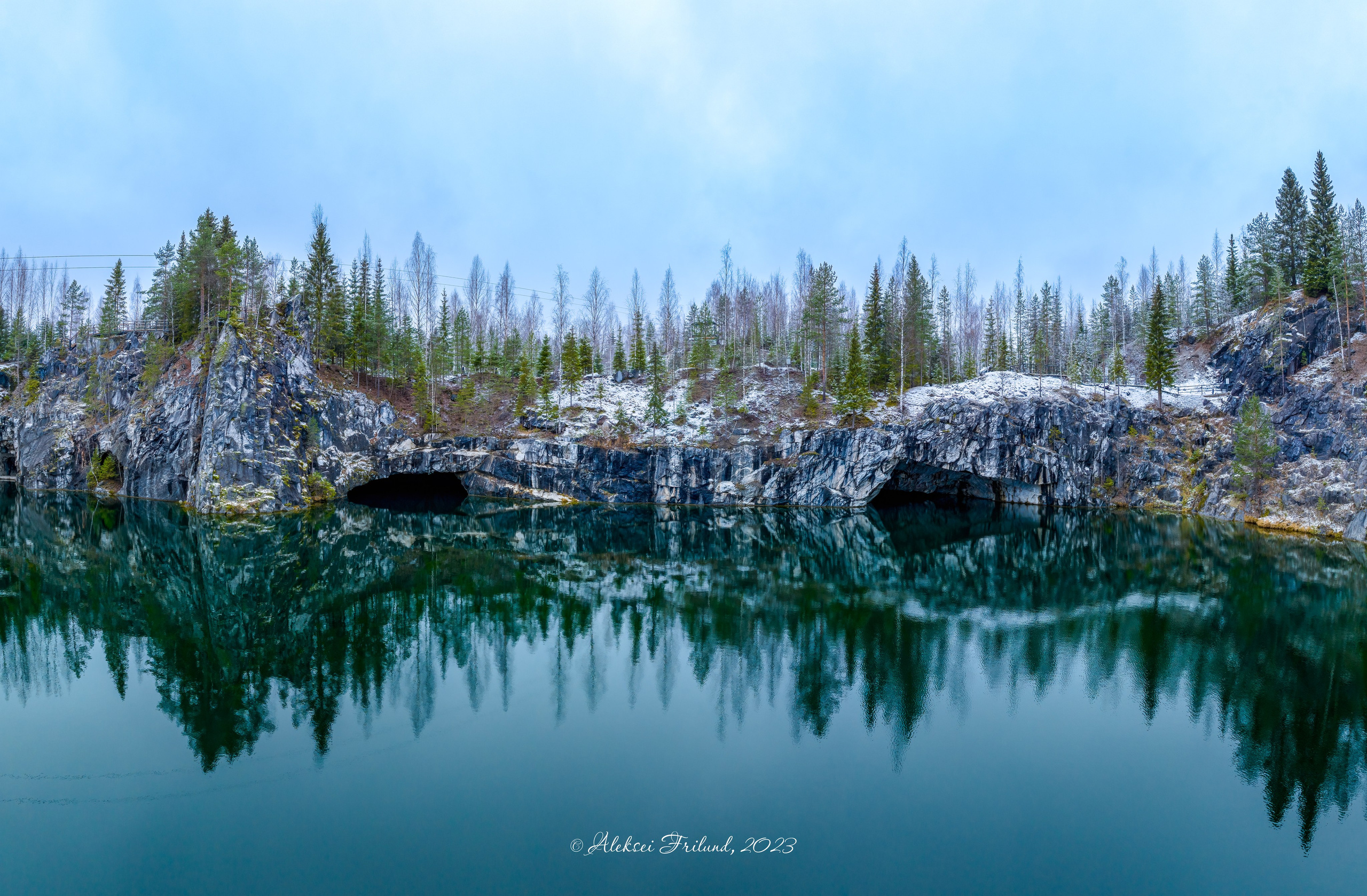 Горный парк Рускеала. Аэросъемка. Фото и Видео в Карелии. Алексей Фрилунд