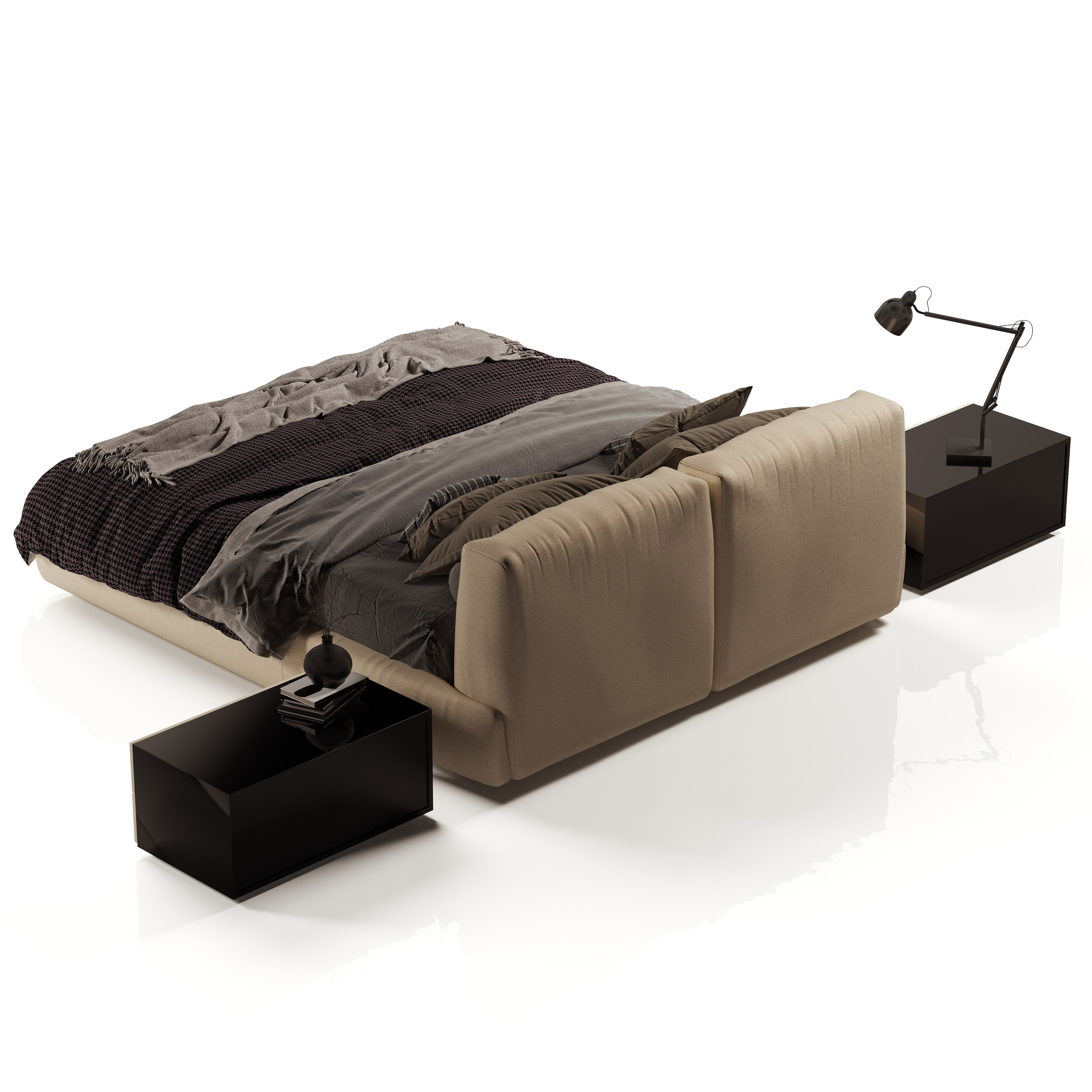 профессиональная предметная визуализация кровати POLIFORM