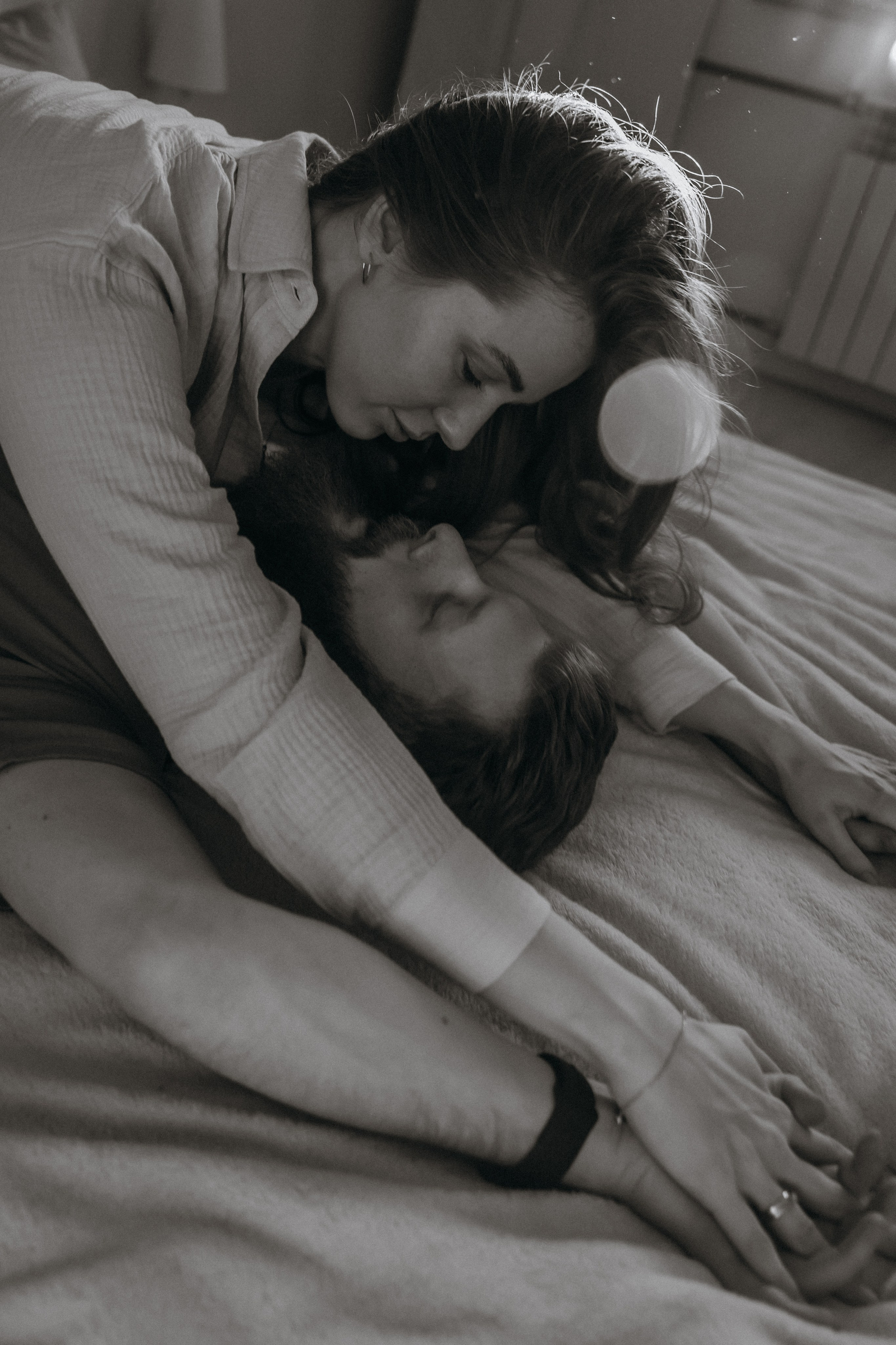 Парная домашняя фотосессия в Архангельске. Портретный и свадебный фотограф в Архангельске Елизавета Стрекаловская