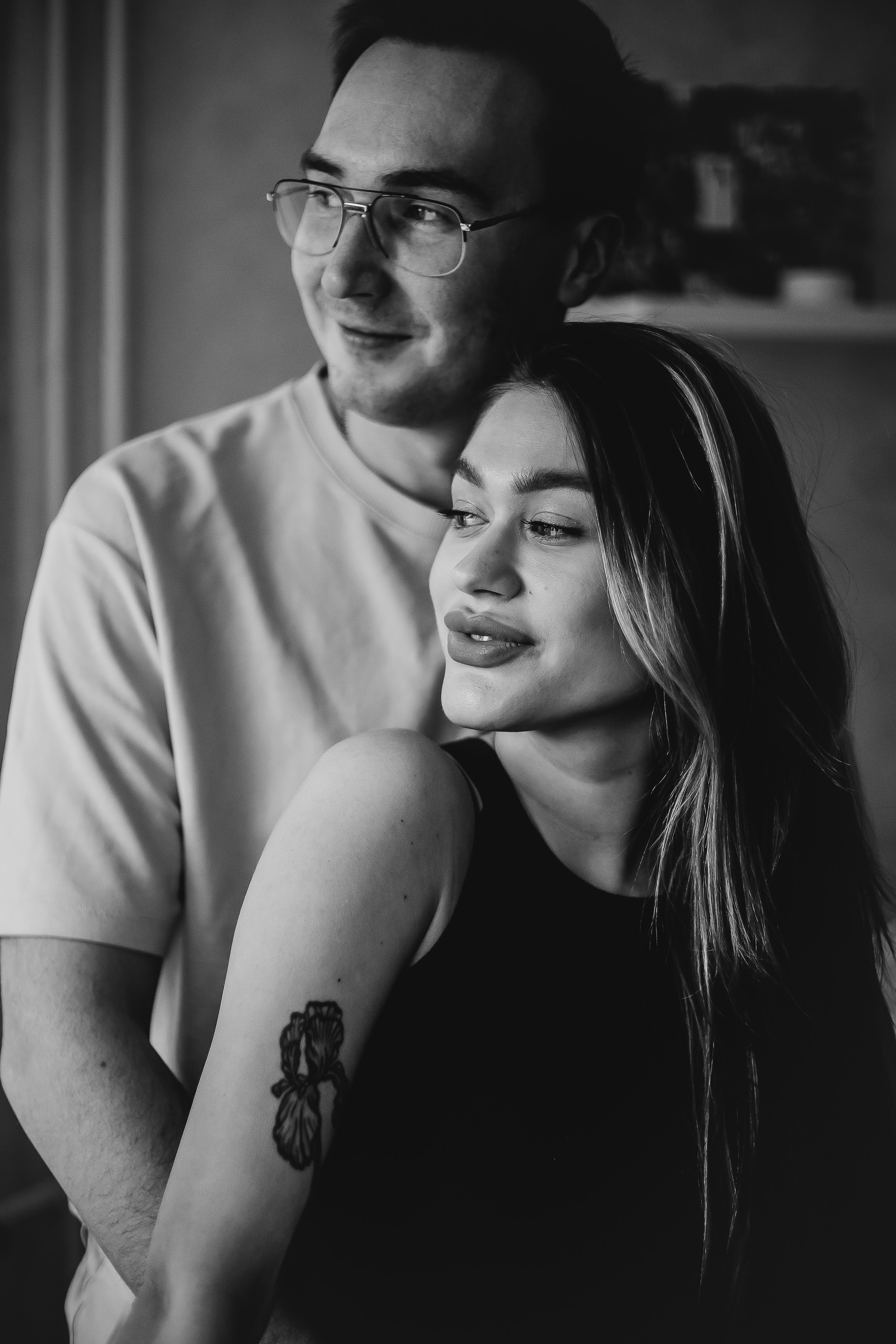 Домашняя семейная фотосессия с новорожденным. Семейный фотограф в Томске Максимова Екатерина