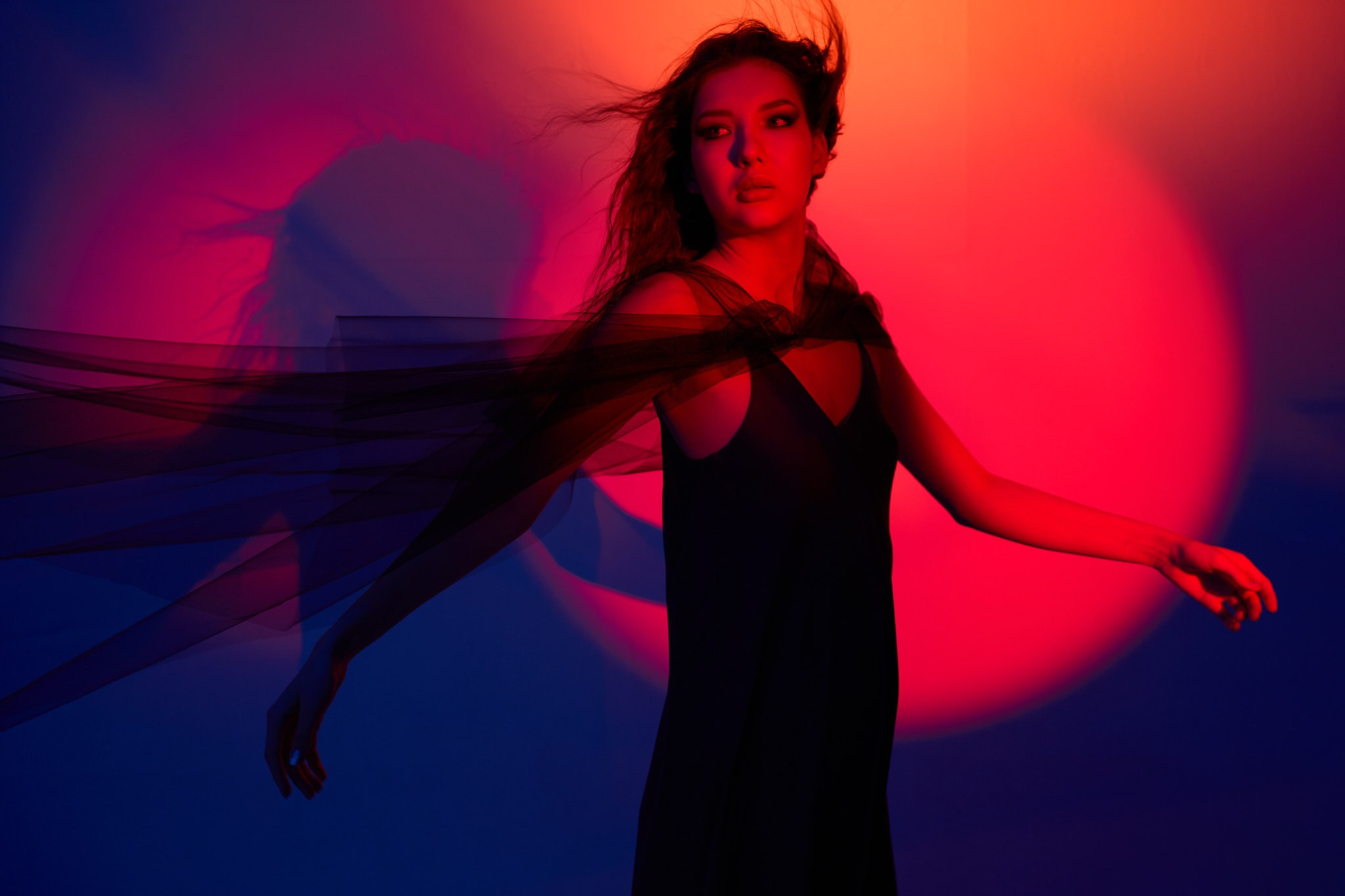 Съемка с цветным светом. Фотограф, Римма Невинская