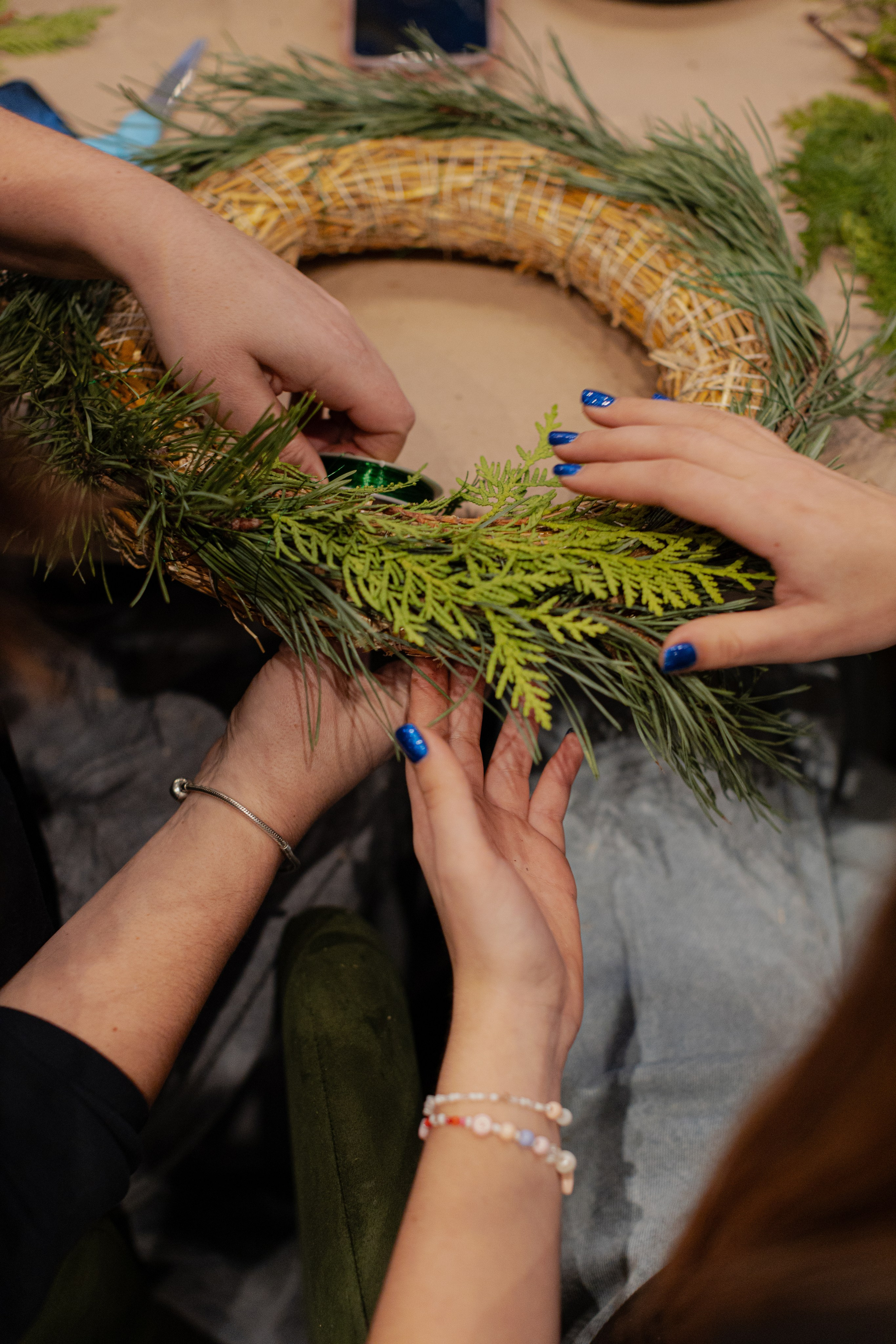 Мк Новогодний Венок. Анастасия Ракчеева Художник