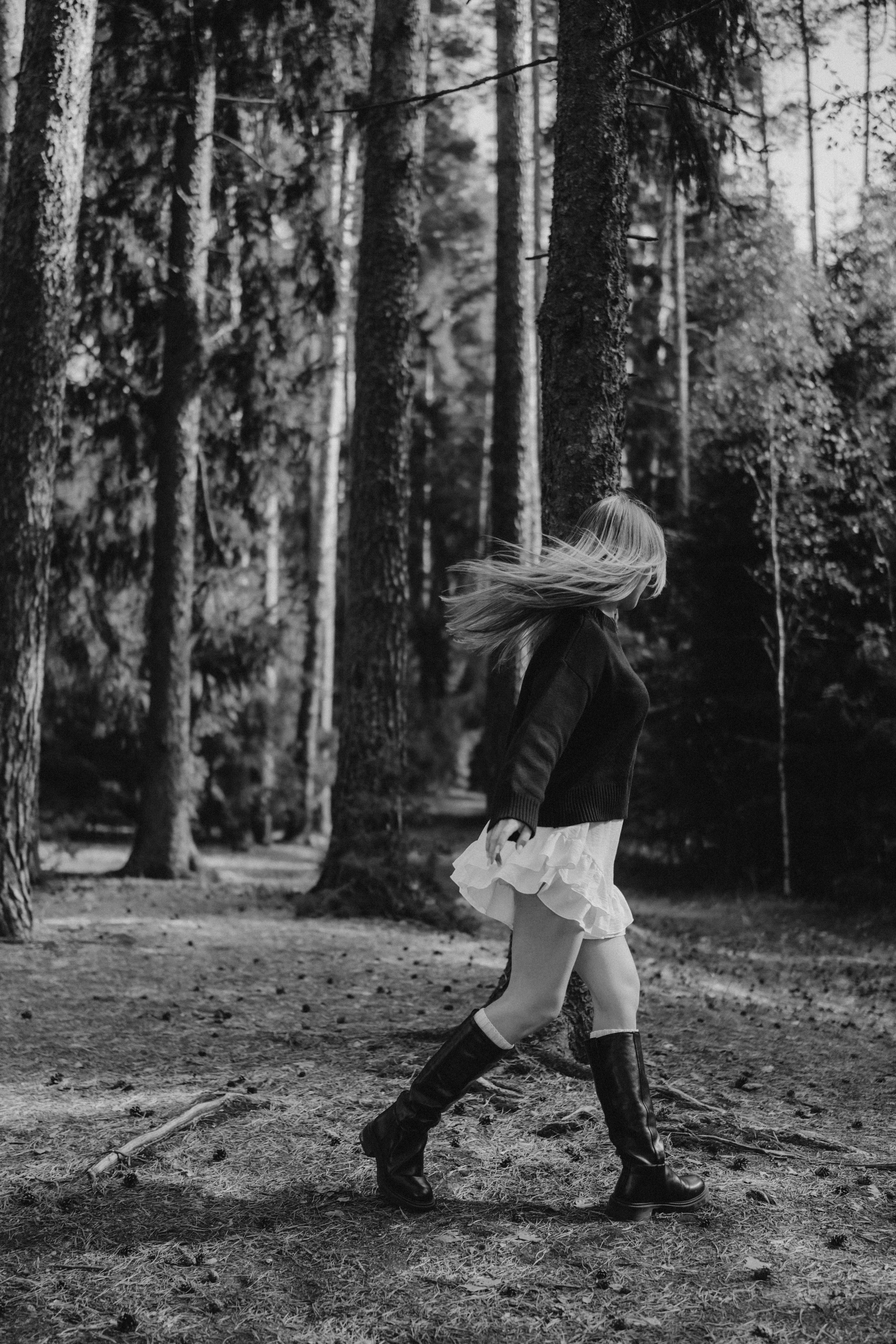 Алена | фотосессия в бору у Волги. Портретный фотограф Москва