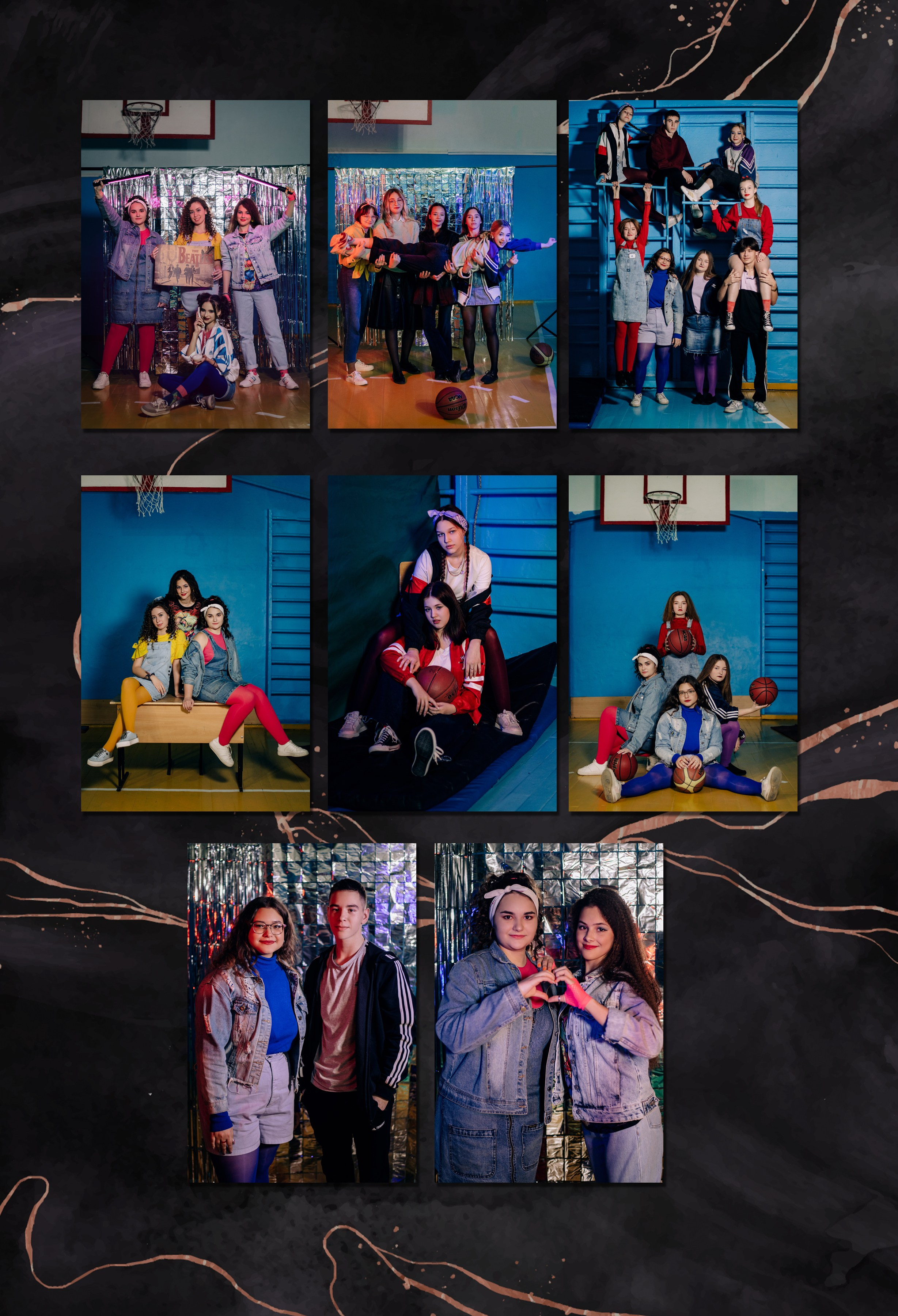 Шаблон фотокниги «Marble Dark». Фотограф — МАРИЯ МЕДВЕДЕВА