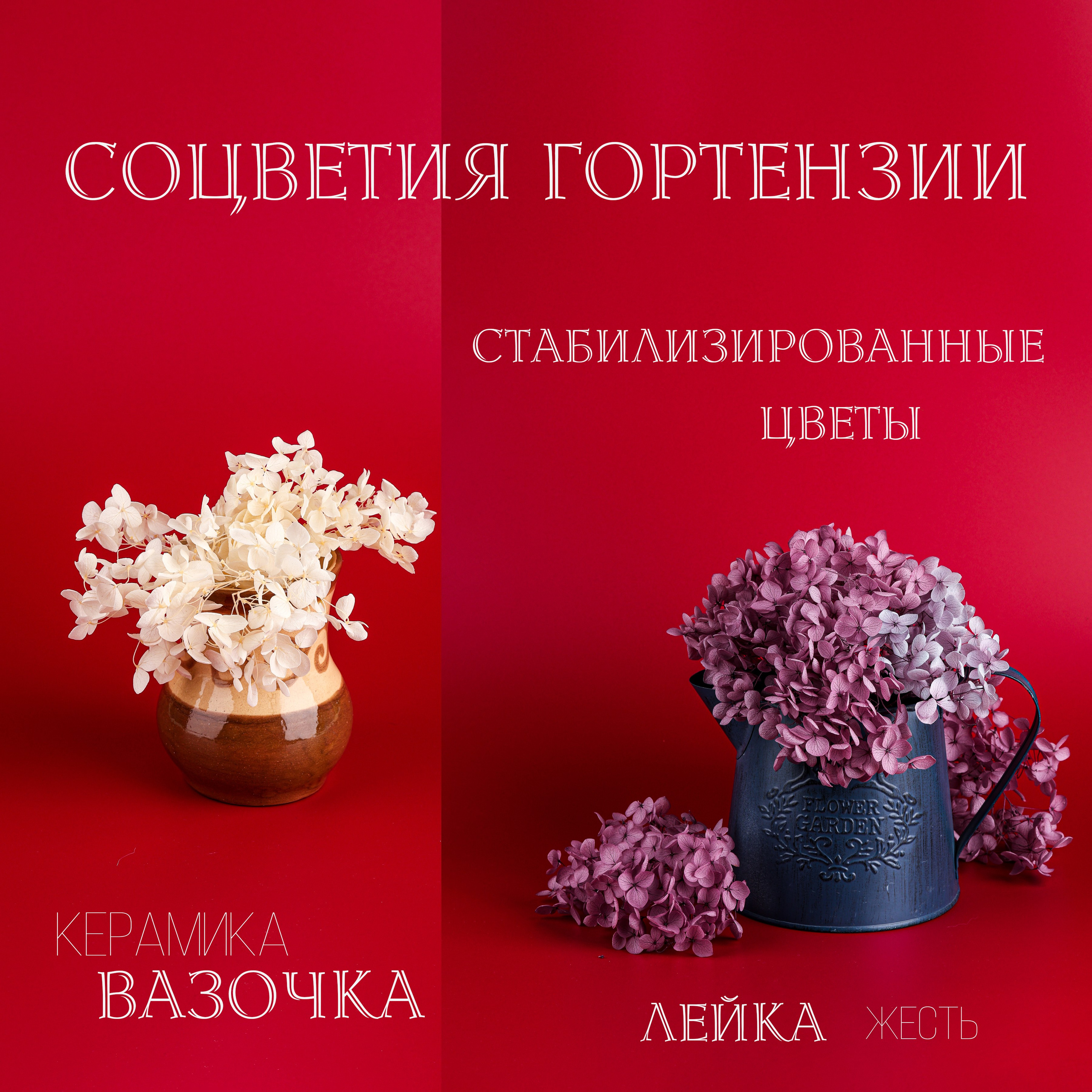 Вазочки и сухоцветы