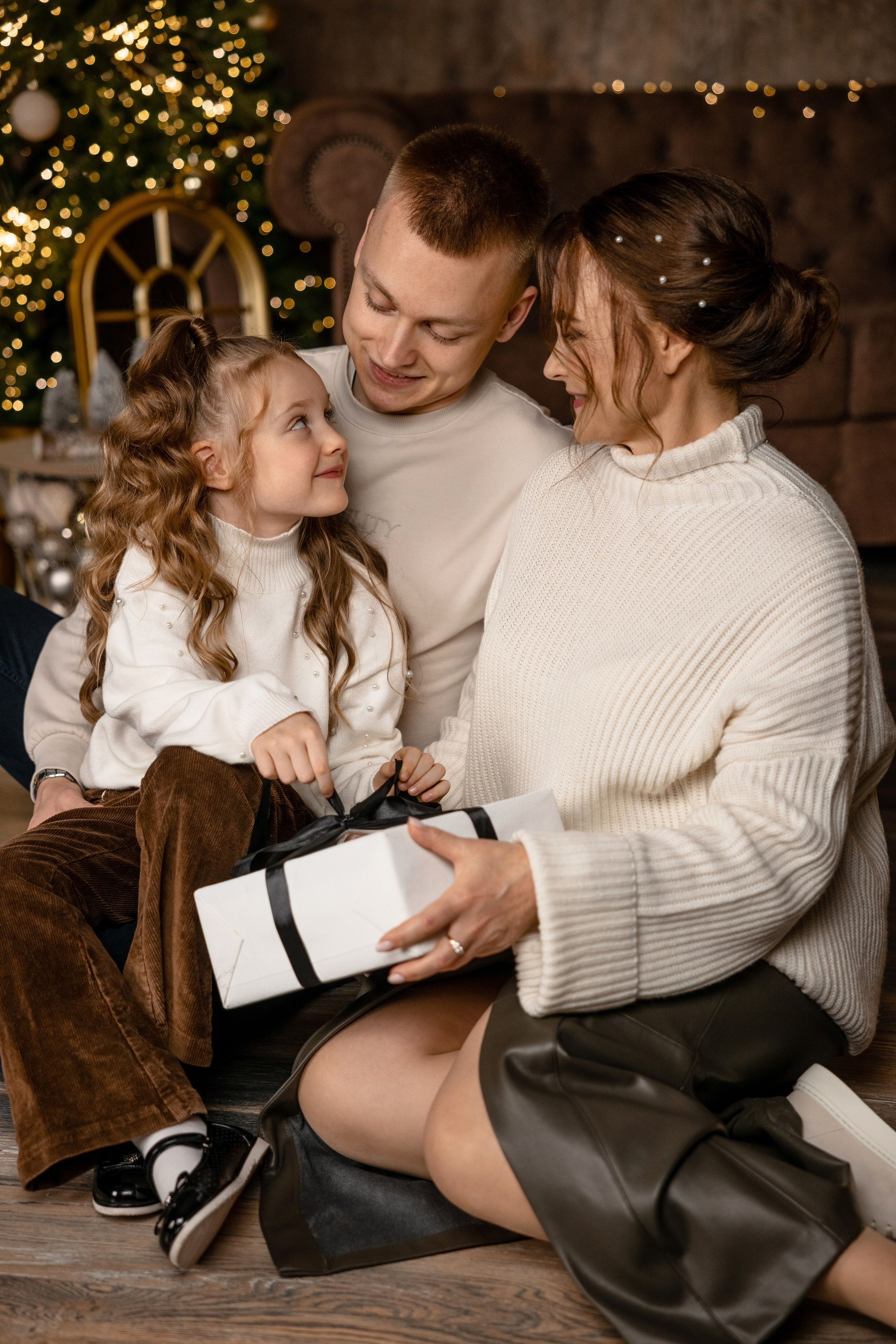 Алла с семьёй, новогодняя съёмка. Татьяна Мирзоян