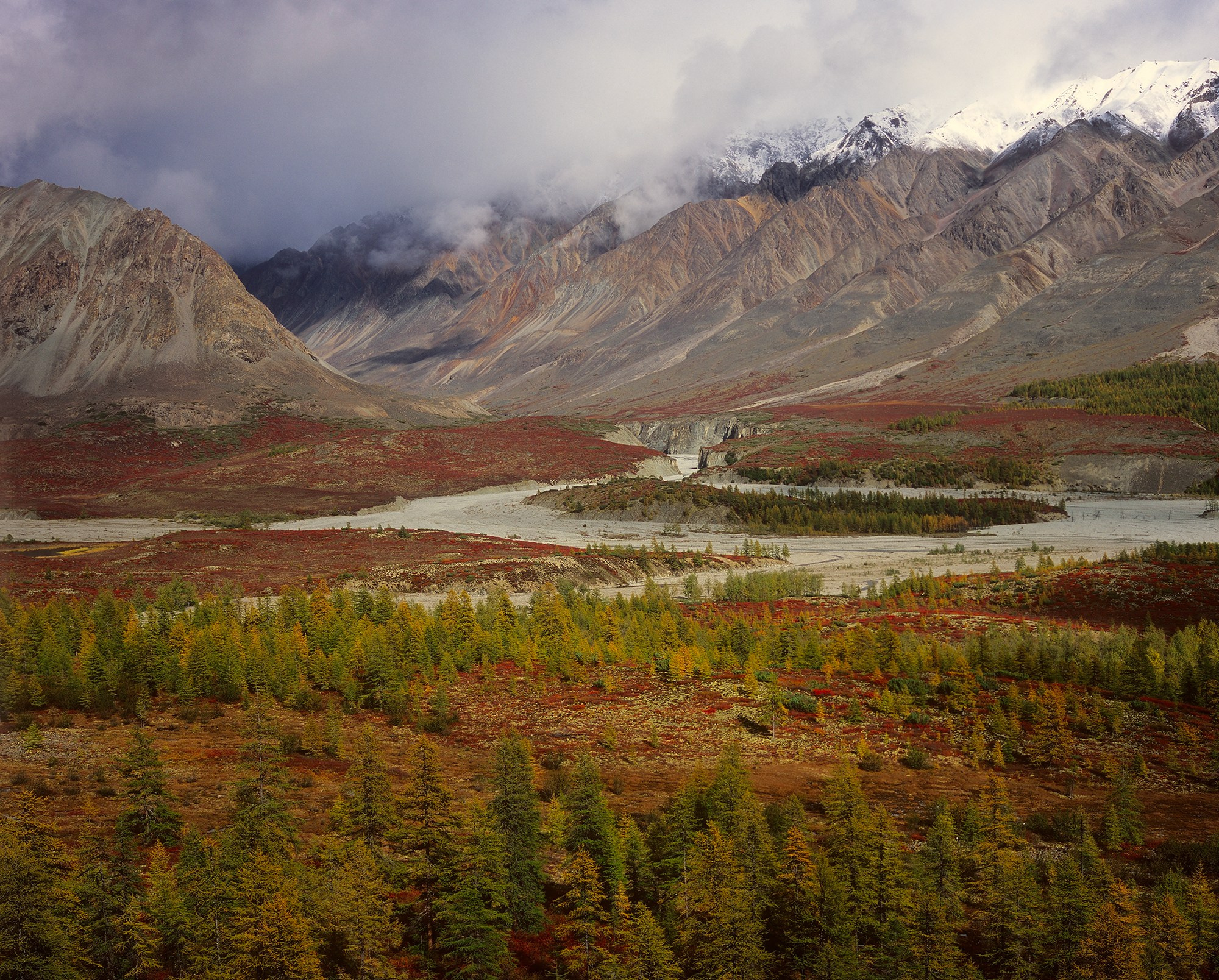 Место слияния рек Ниткан и Снежник. Слайд 6х7. 016M-20-08