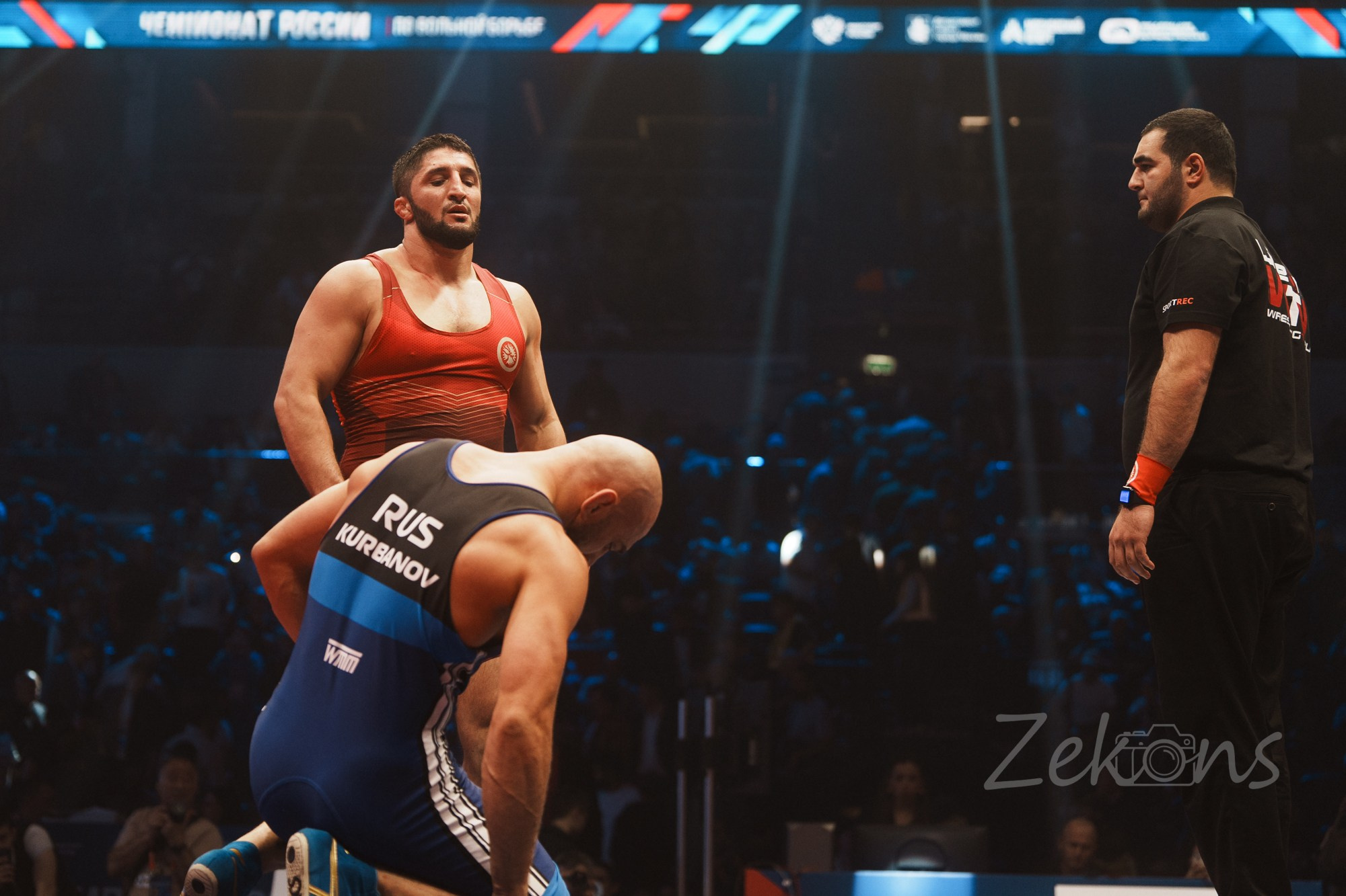 Чемпионат России по вольной борьбе 2025 (Москва). Zekons. Фото, видео, нейросети
