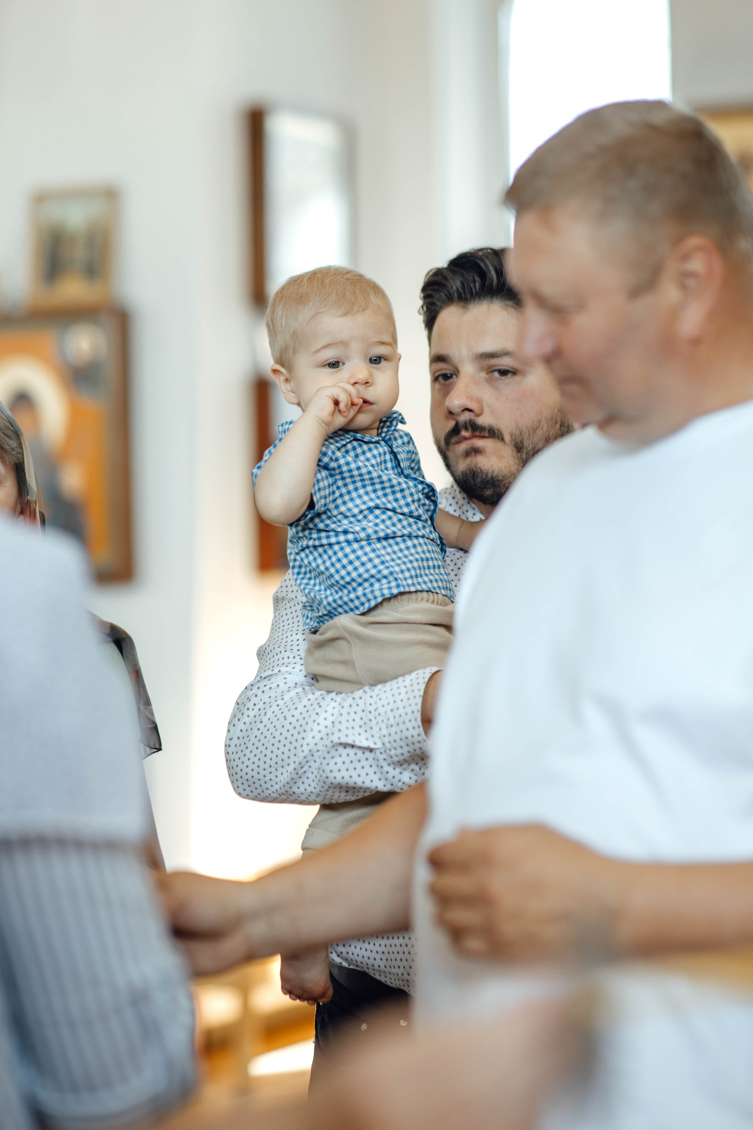 Крещение Энвера (Михаила), д. Колядищи, храм Успения Пр. Богородицы, август 2025