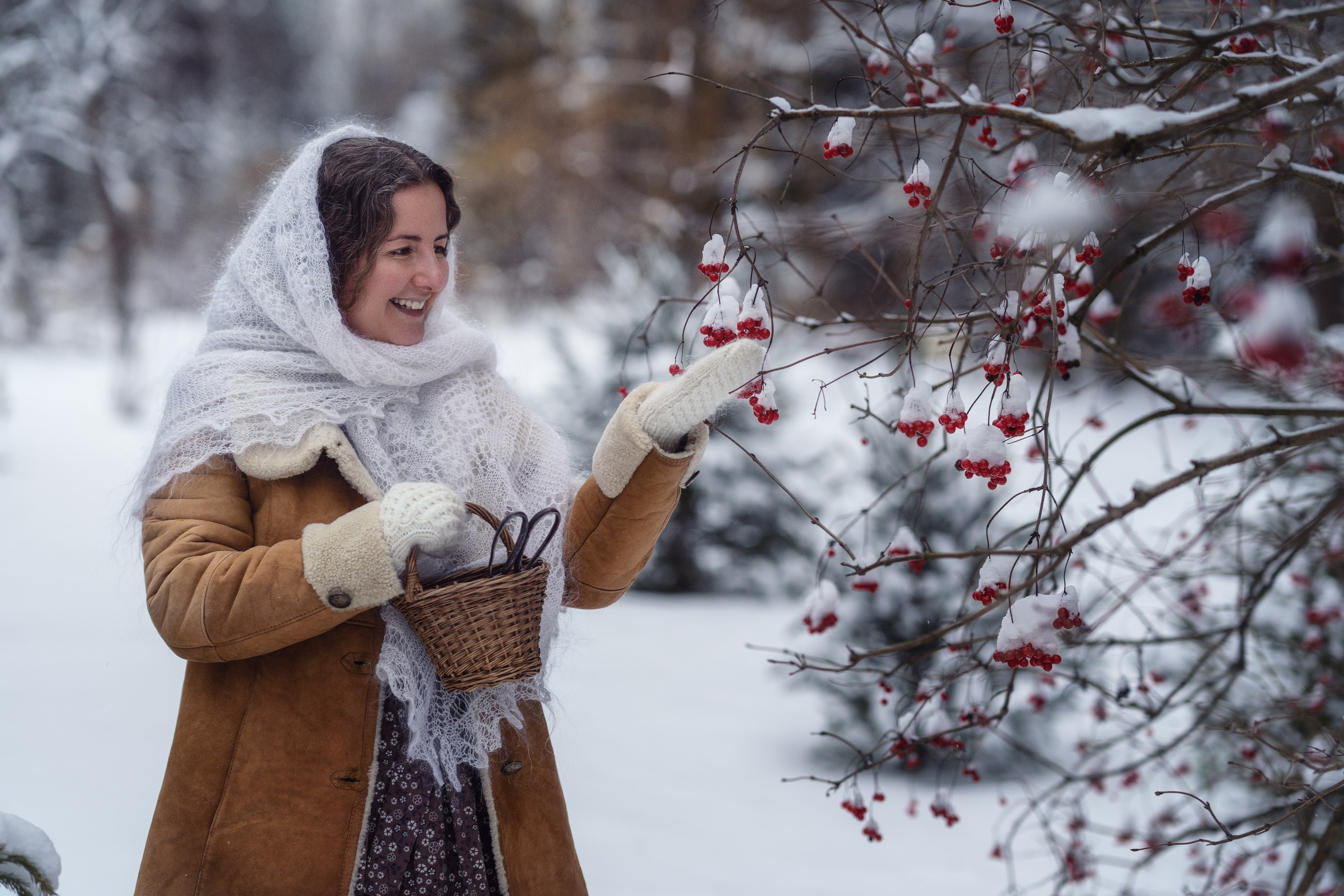 12 месяцев — зимняя фотосессия в киностиле. Семейный фотограф Новая Рига (Звенигород, Истра) Евгения Литовченко