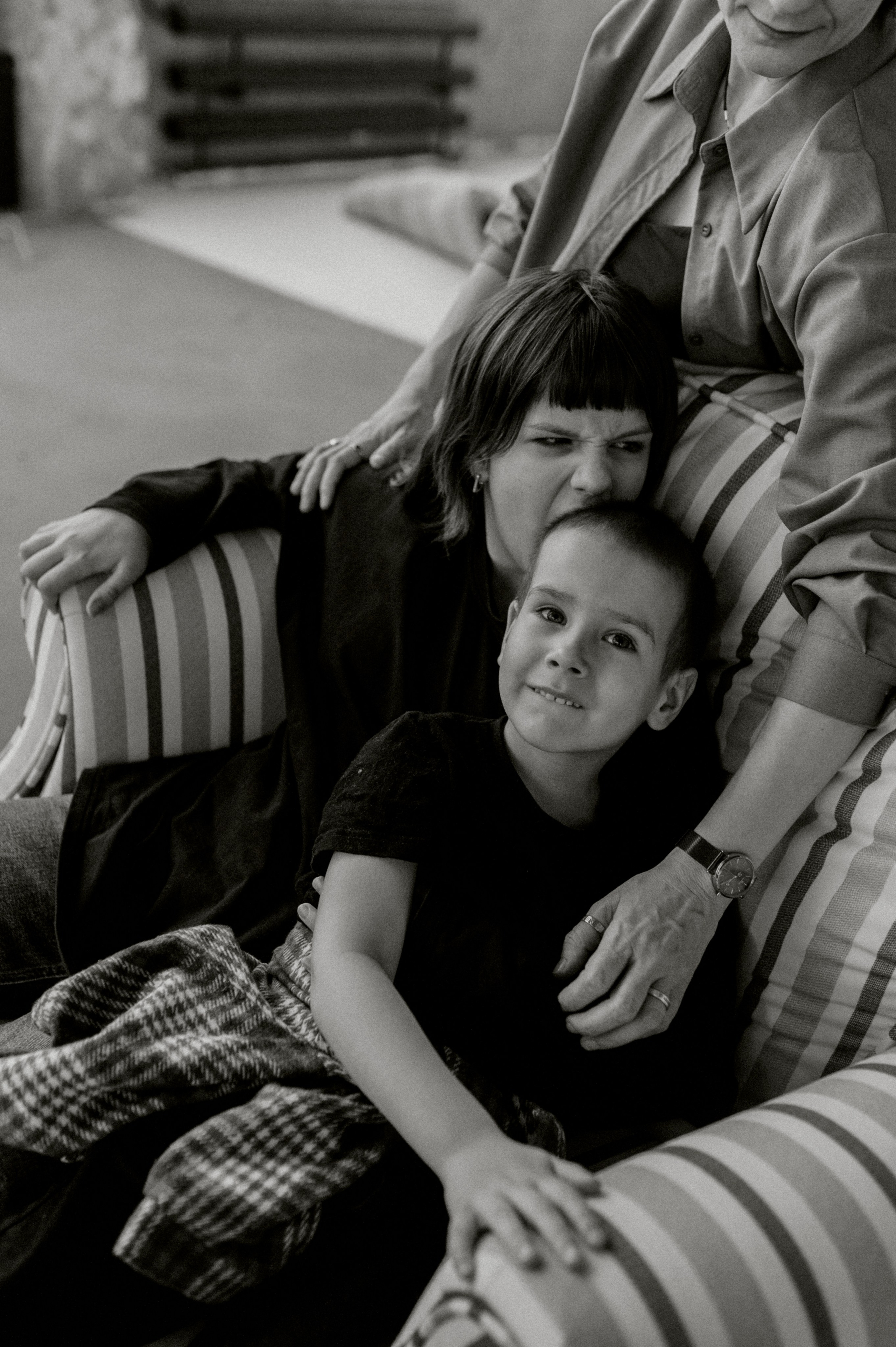 Наташа, Маша и Ванюшка. Фотограф Мария Стрелкова